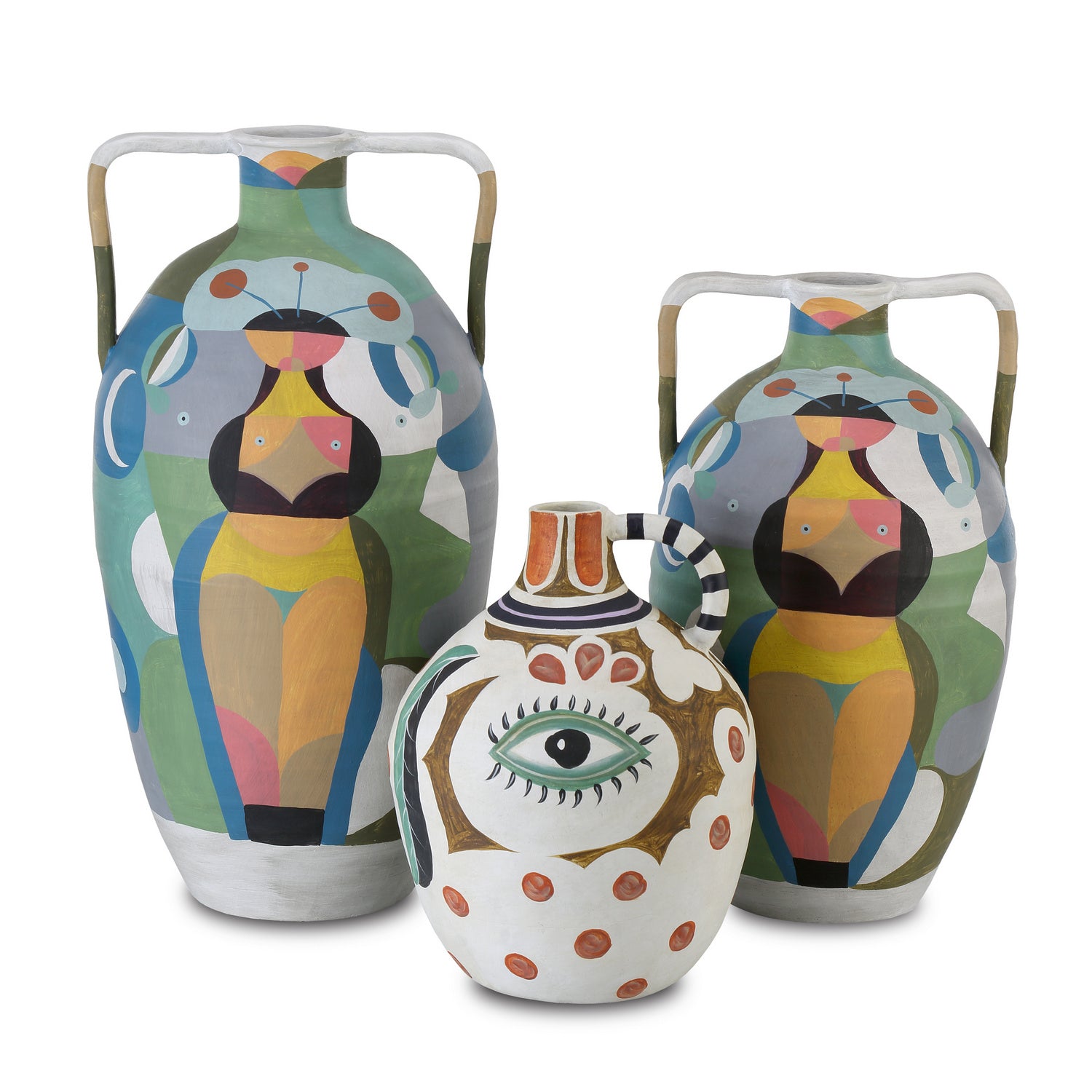 Currey and Company - 1200-0616 - Vase - Amphora Collection - Multicolor