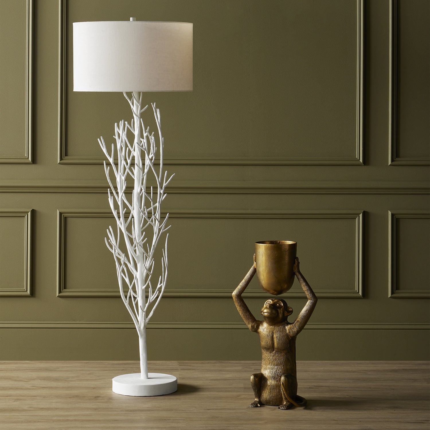 Currey and Company - 1200-0645 - Planter - Abu Collection - Antique Gold
