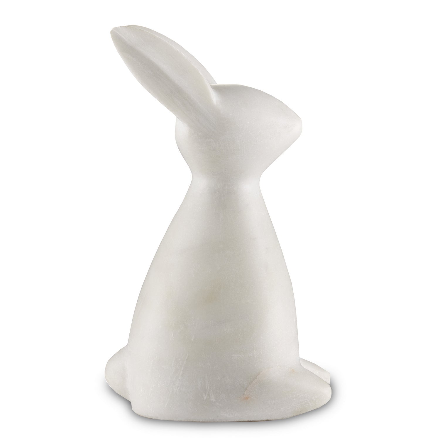 Currey and Company - 1200-0654 - Rabbit - White Marble Rabbit - White