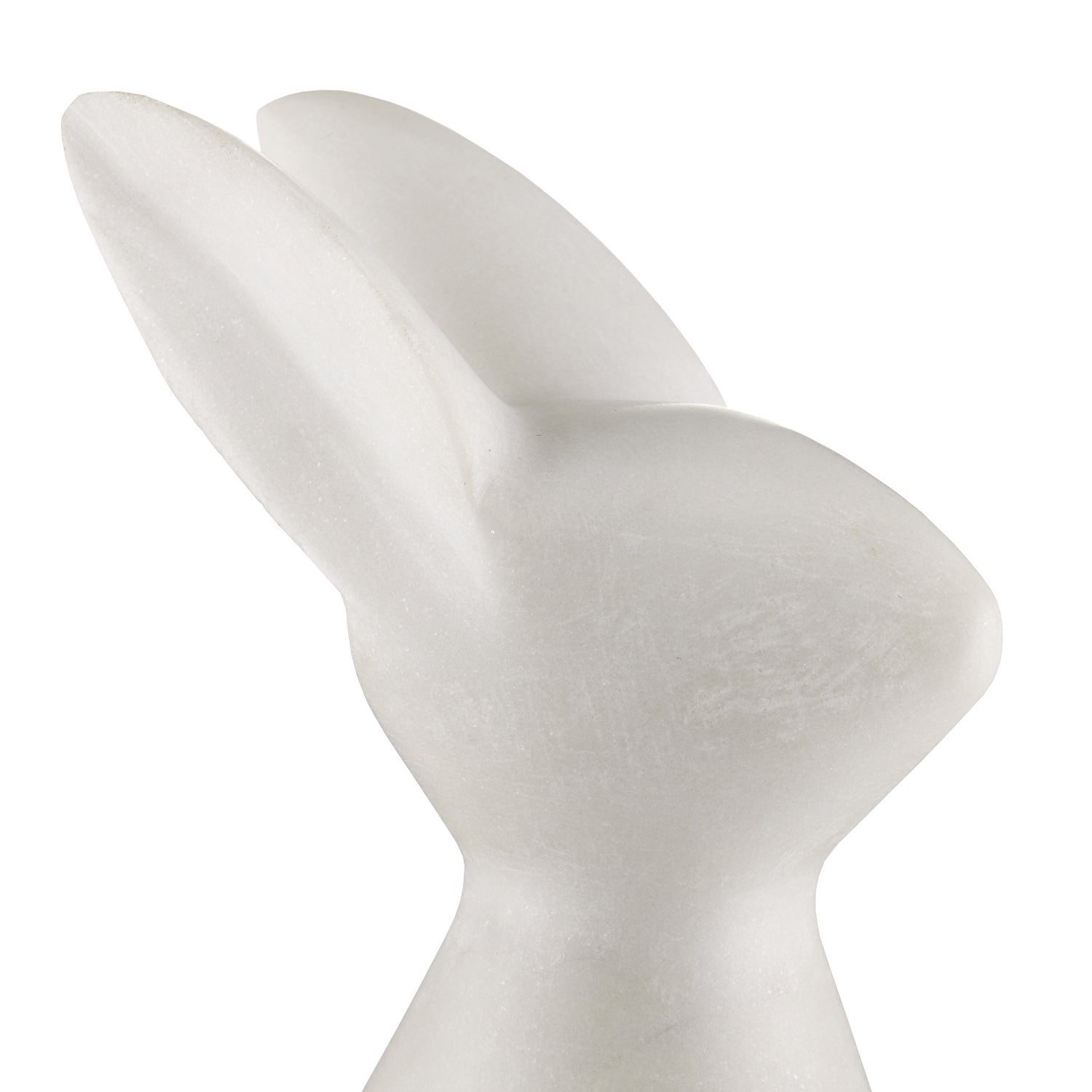 Currey and Company - 1200-0654 - Rabbit - White Marble Rabbit - White