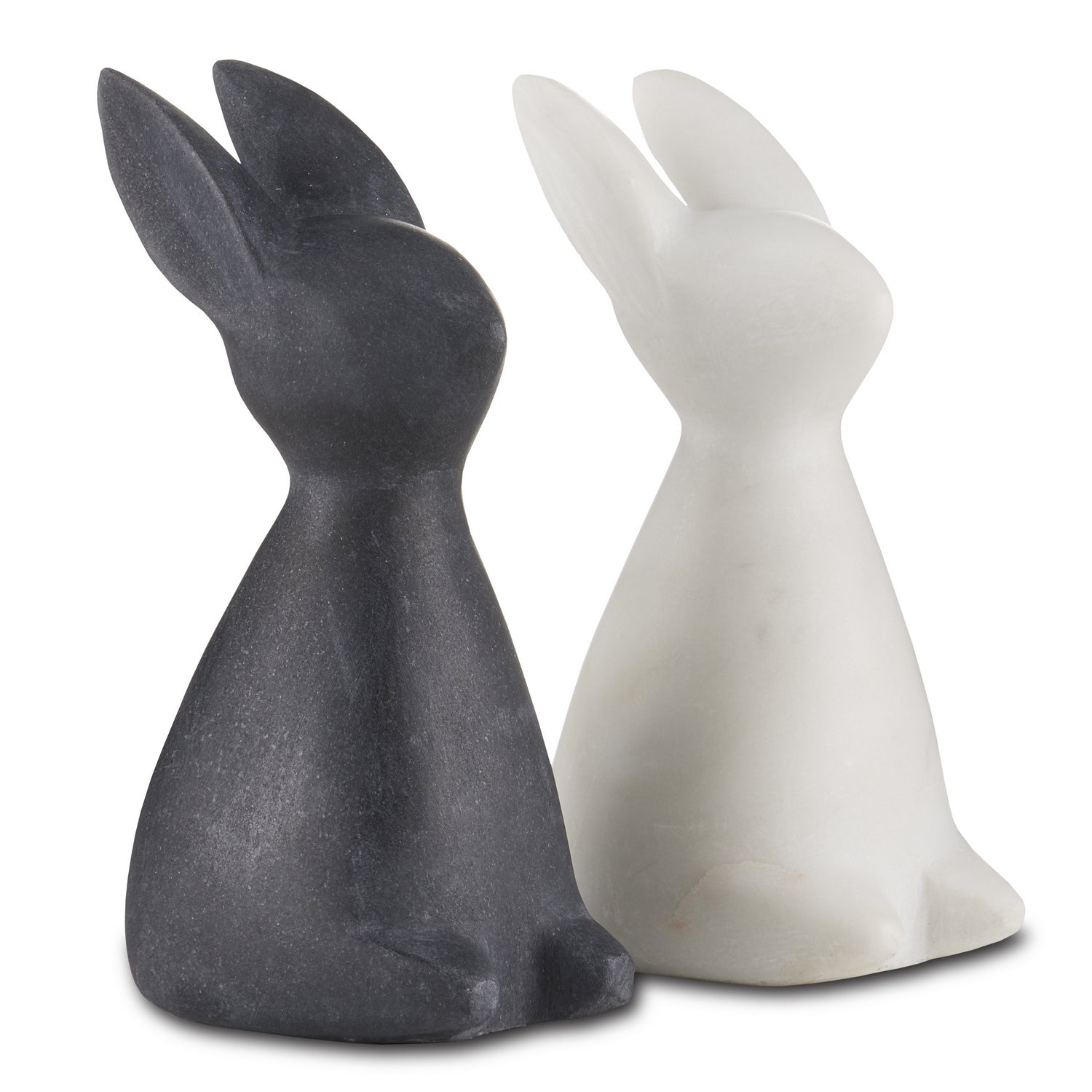 Currey and Company - 1200-0654 - Rabbit - White Marble Rabbit - White