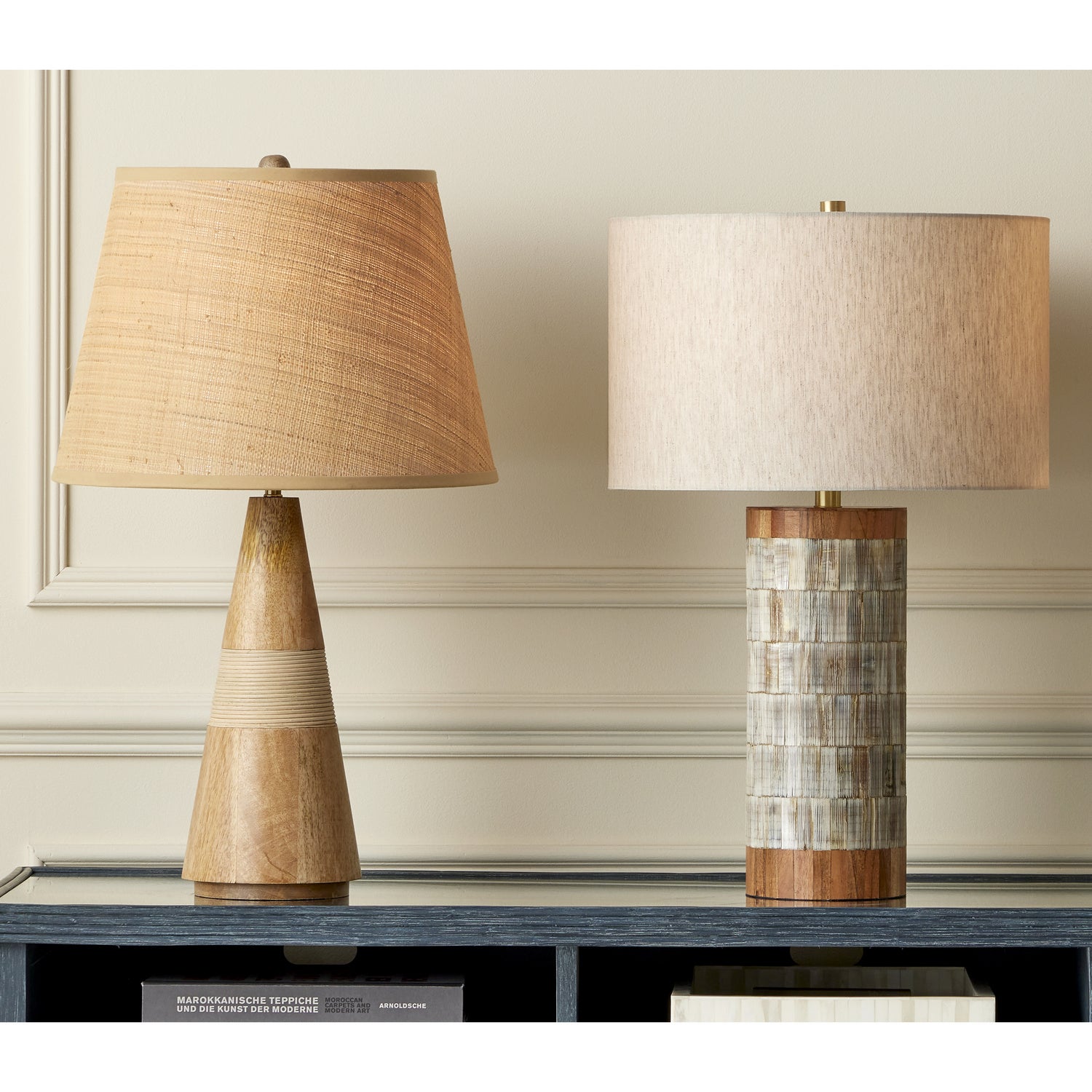 Currey and Company - 6000-0828 - One Light Table Lamp - Amalia Table Lamp - Natural/Brass