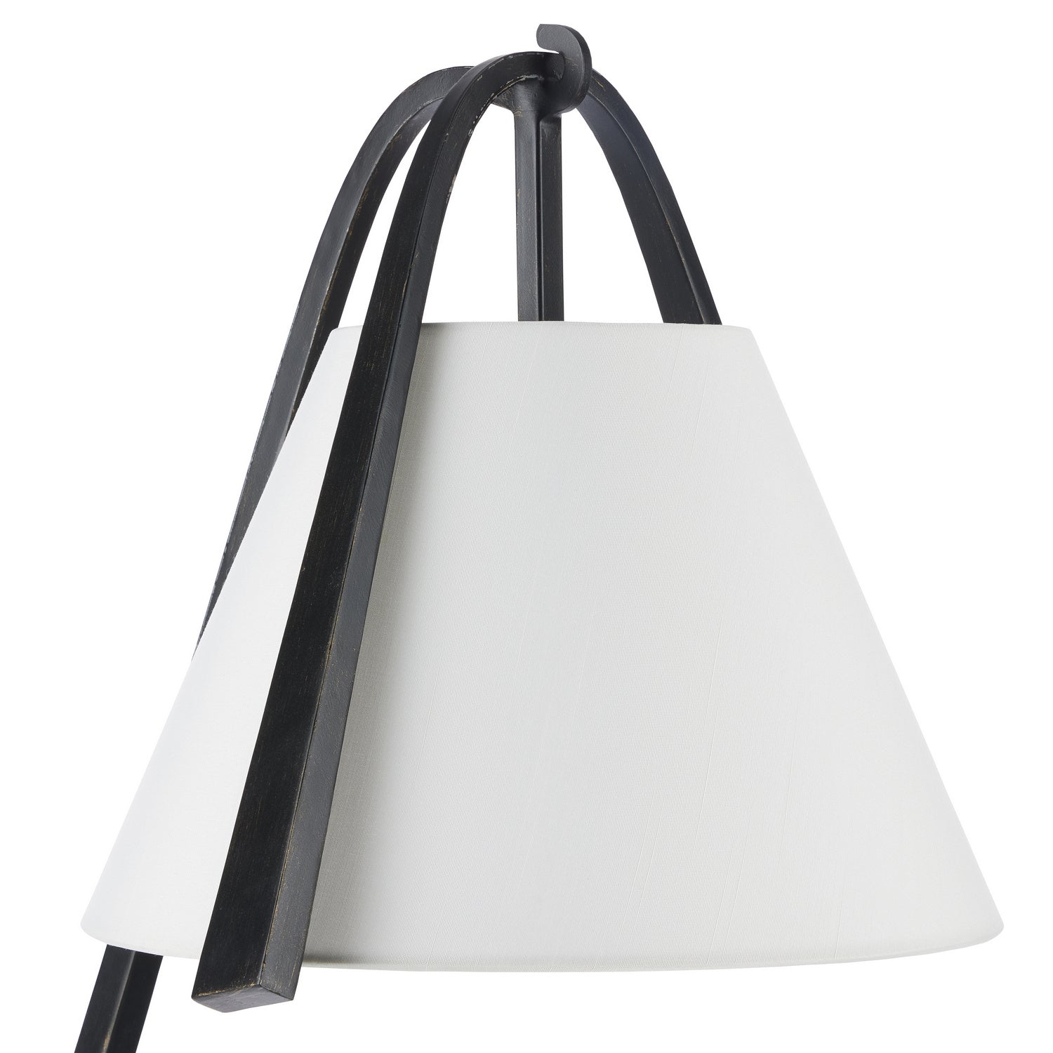 Currey and Company - 8000-0122 - One Light Floor Lamp - Frey Collection - Satin Black/Brushed Brown