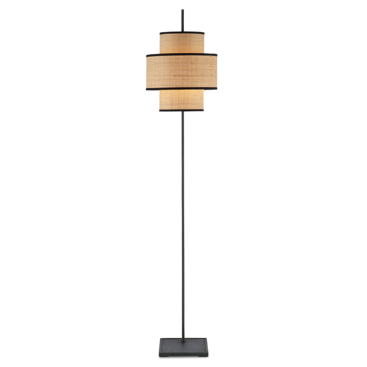 Currey and Company - 8000-0129 - One Light Floor Lamp - Blacksmith/Natural