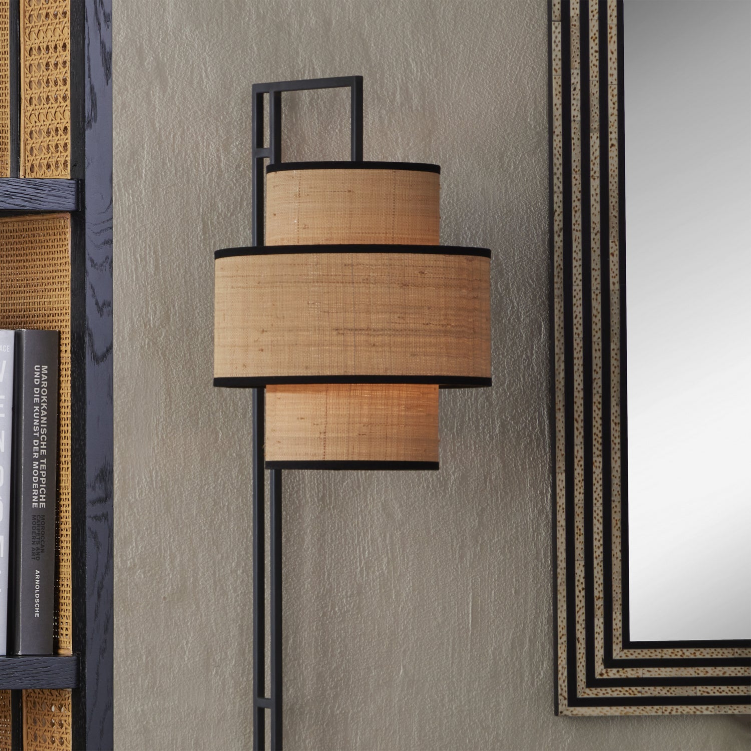 Currey and Company - 8000-0129 - One Light Floor Lamp - Blacksmith/Natural