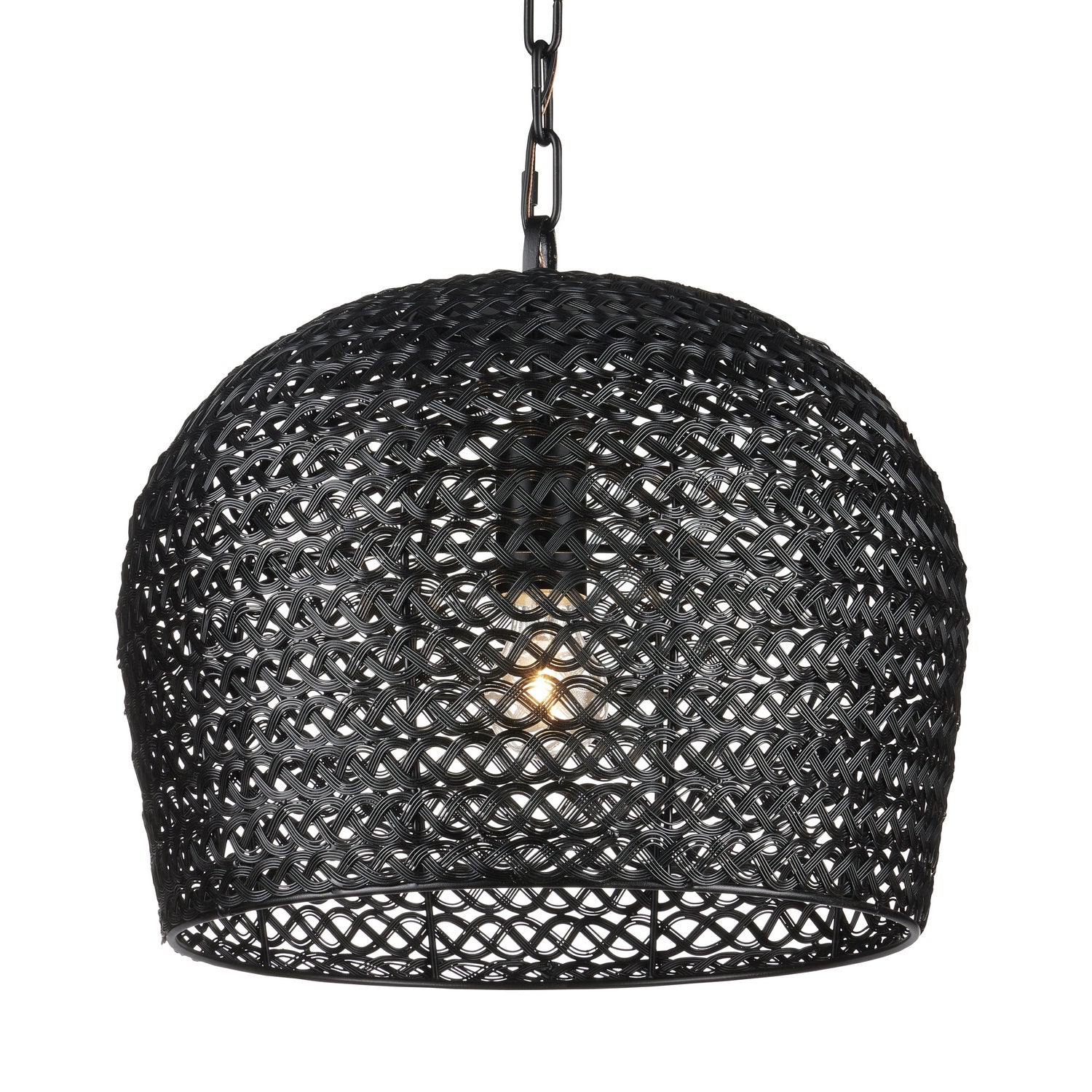 Currey and Company - 9000-0960 - One Light Pendant - Piero Collection - Satin Black