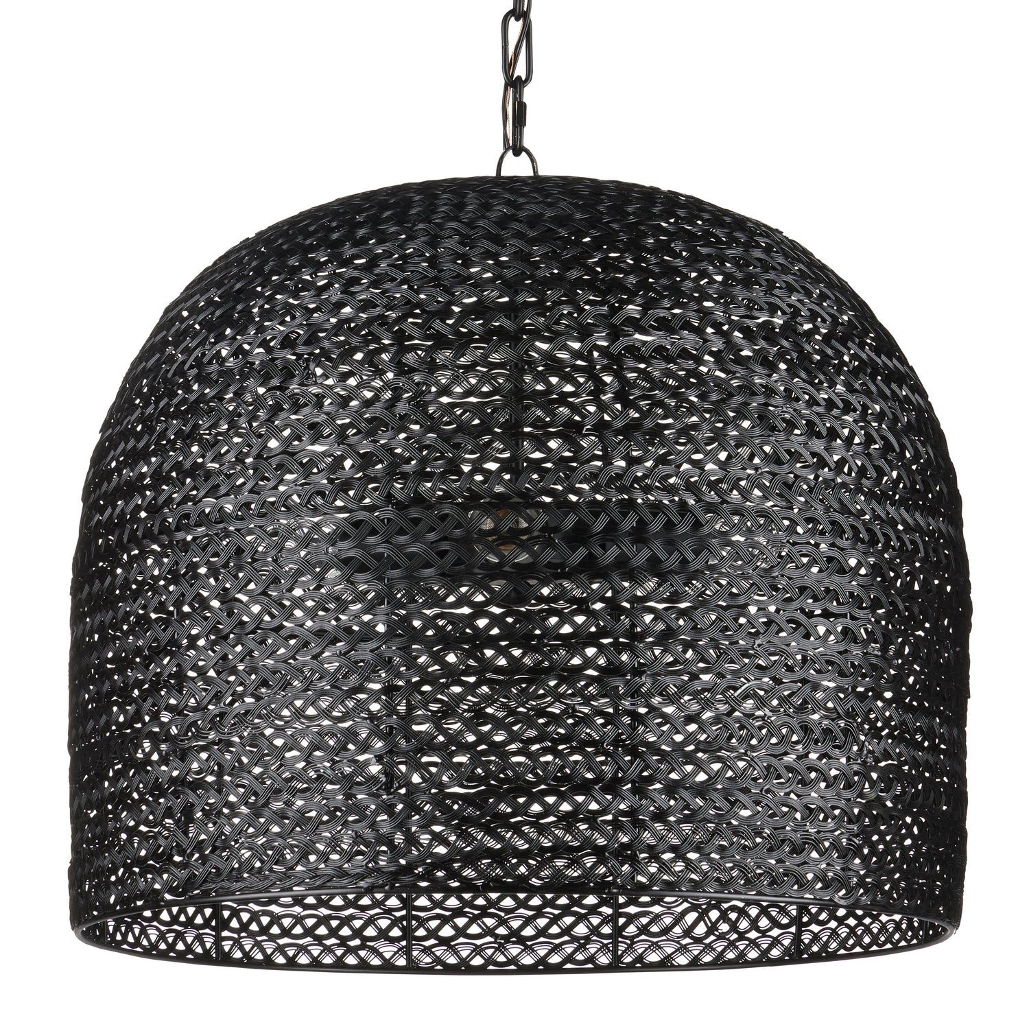 Currey and Company - 9000-0961 - Three Light Pendant - Piero Collection - Satin Black