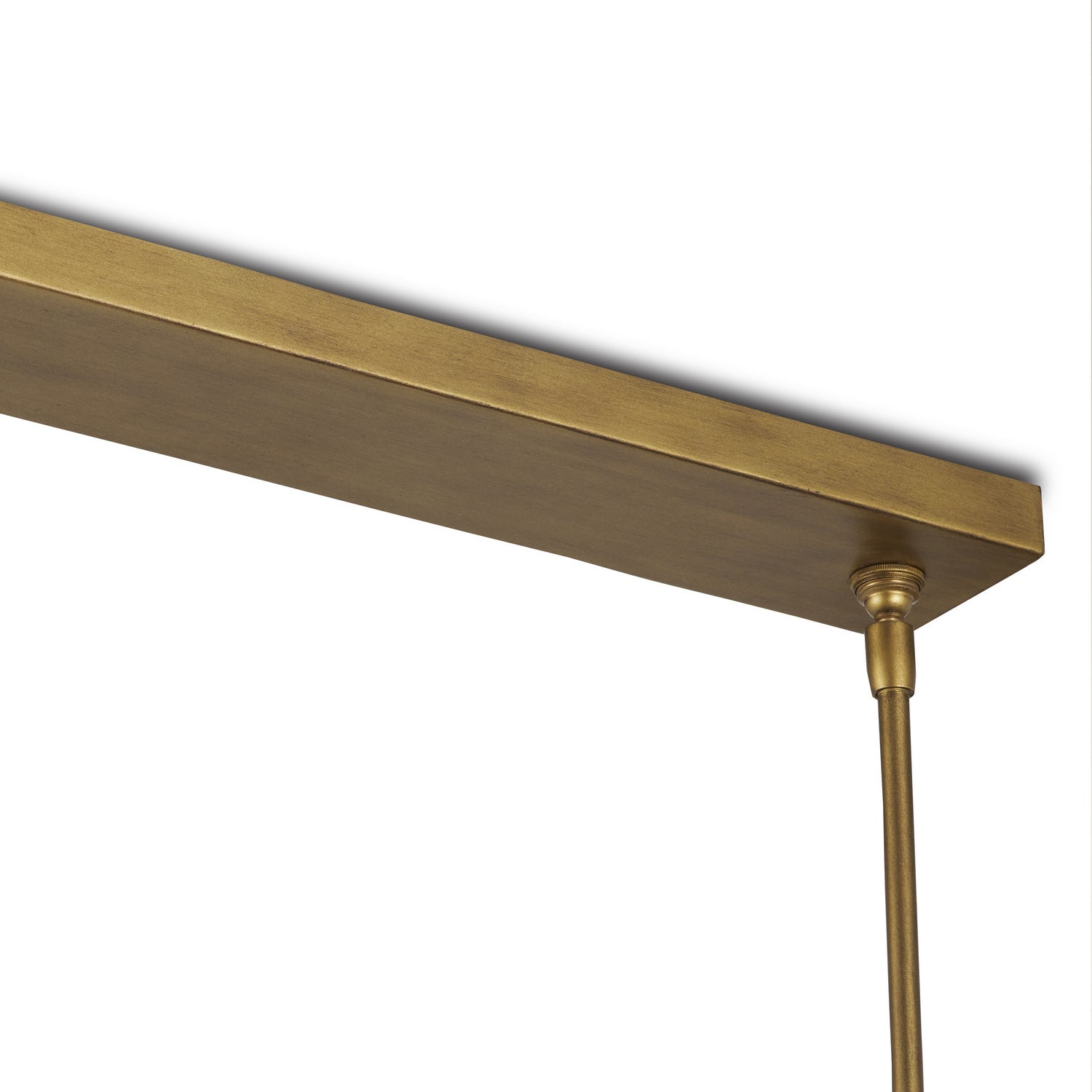 Currey and Company - 9000-0967 - Five Light Chandelier - Woodbine Chestnut Rectangular Chandelier - Chestnut/Brass