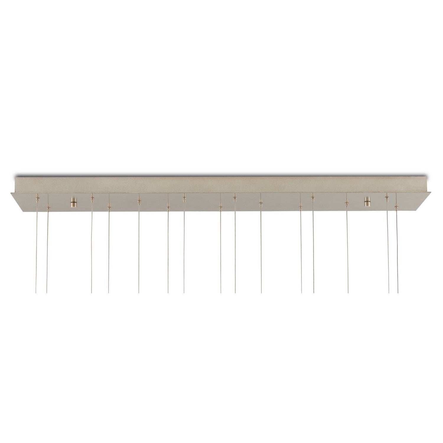 Currey and Company - 9000-1037 - 15 Light Pendant - Glace Collection - White/Antique Brass