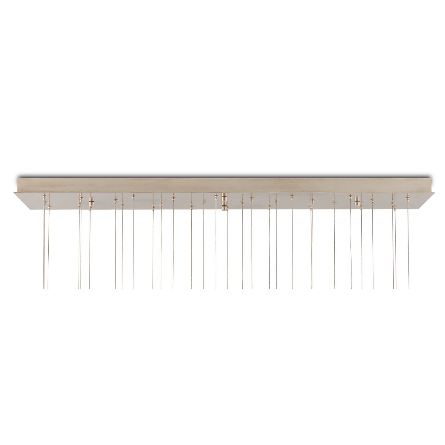 Currey and Company - 9000-1038 - 30 Light Pendant - Glace Collection - White/Antique Brass