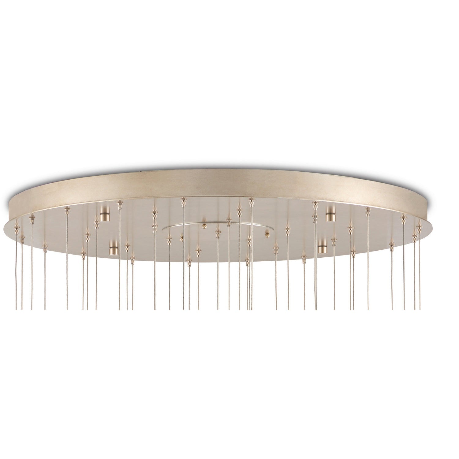 Currey and Company - 9000-1039 - 36 Light Pendant - Glace Collection - White/Antique Brass