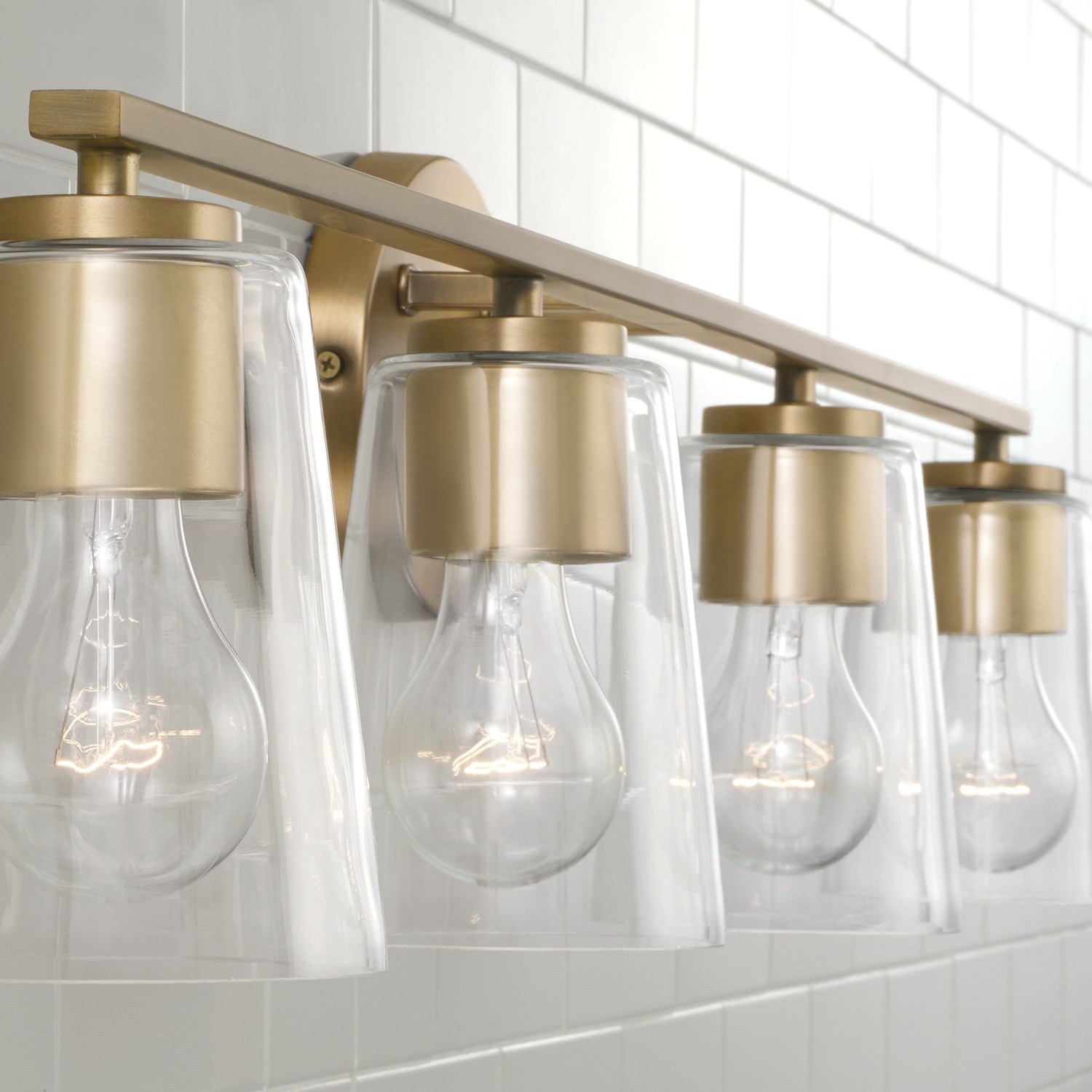Capital Lighting - 148641AD-537 - Four Light Vanity - Portman - Aged Brass