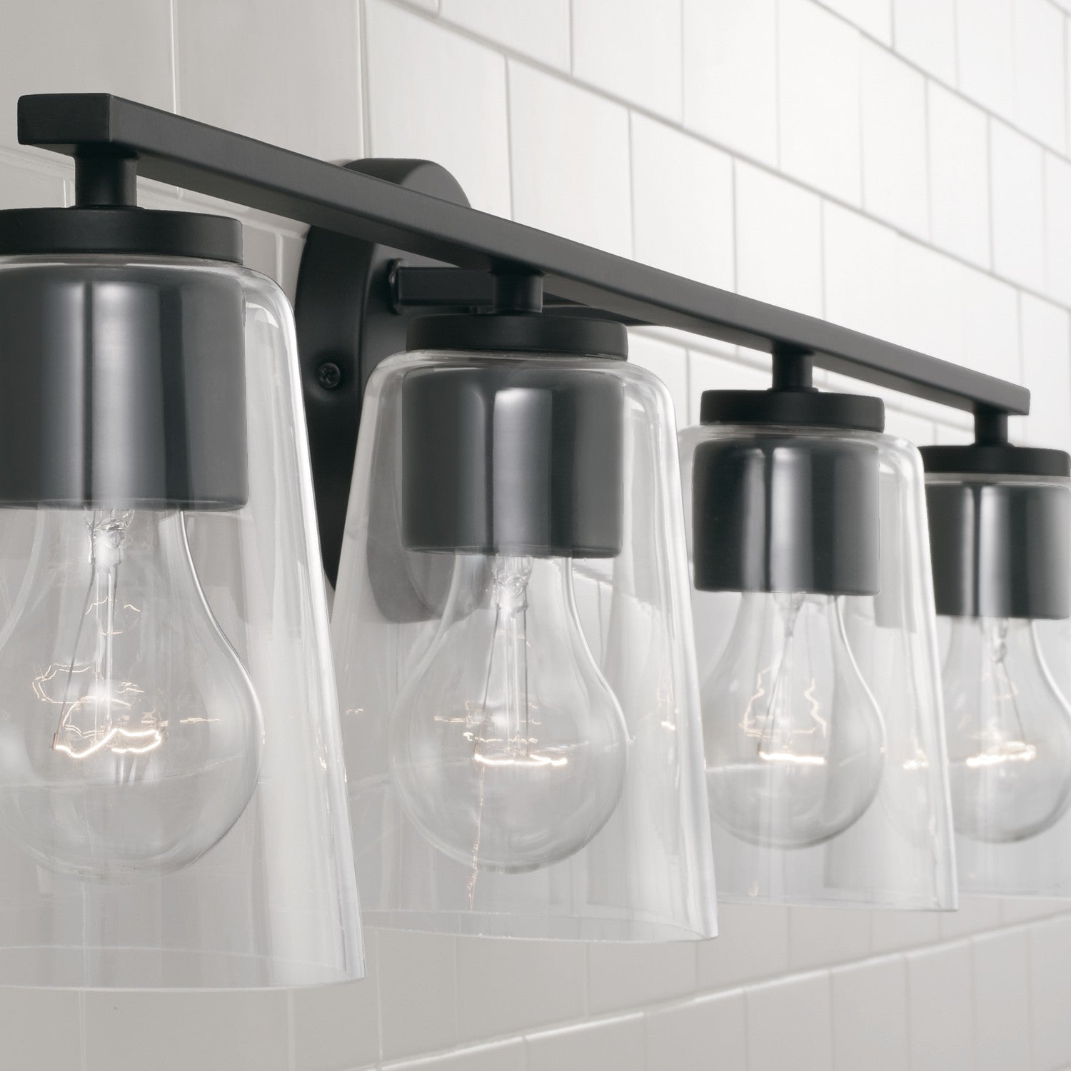 Capital Lighting - 148641MB-537 - Four Light Vanity - Portman - Matte Black