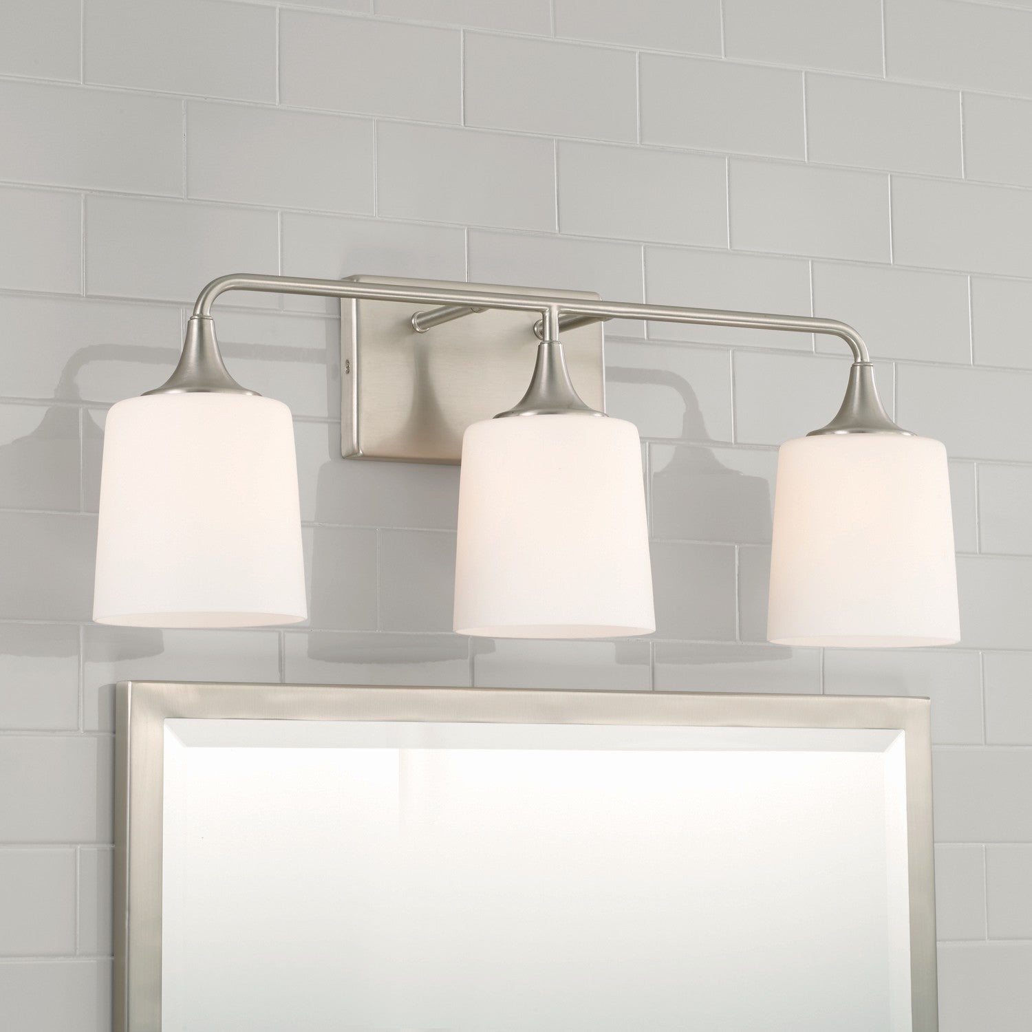 Capital Lighting - 148931BN-541 - Three Light Vanity - Presley - Brushed Nickel
