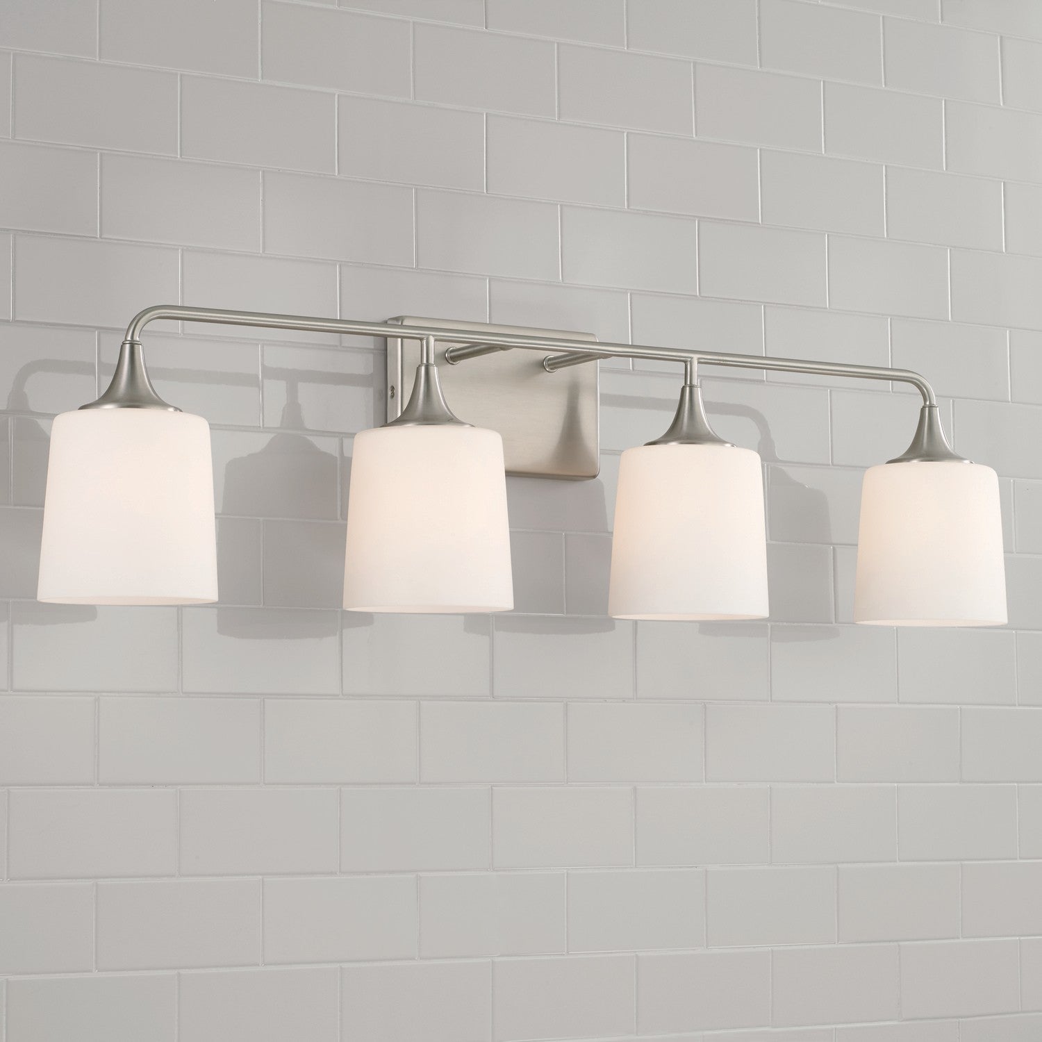 Capital Lighting - 148941BN-541 - Four Light Vanity - Presley - Brushed Nickel