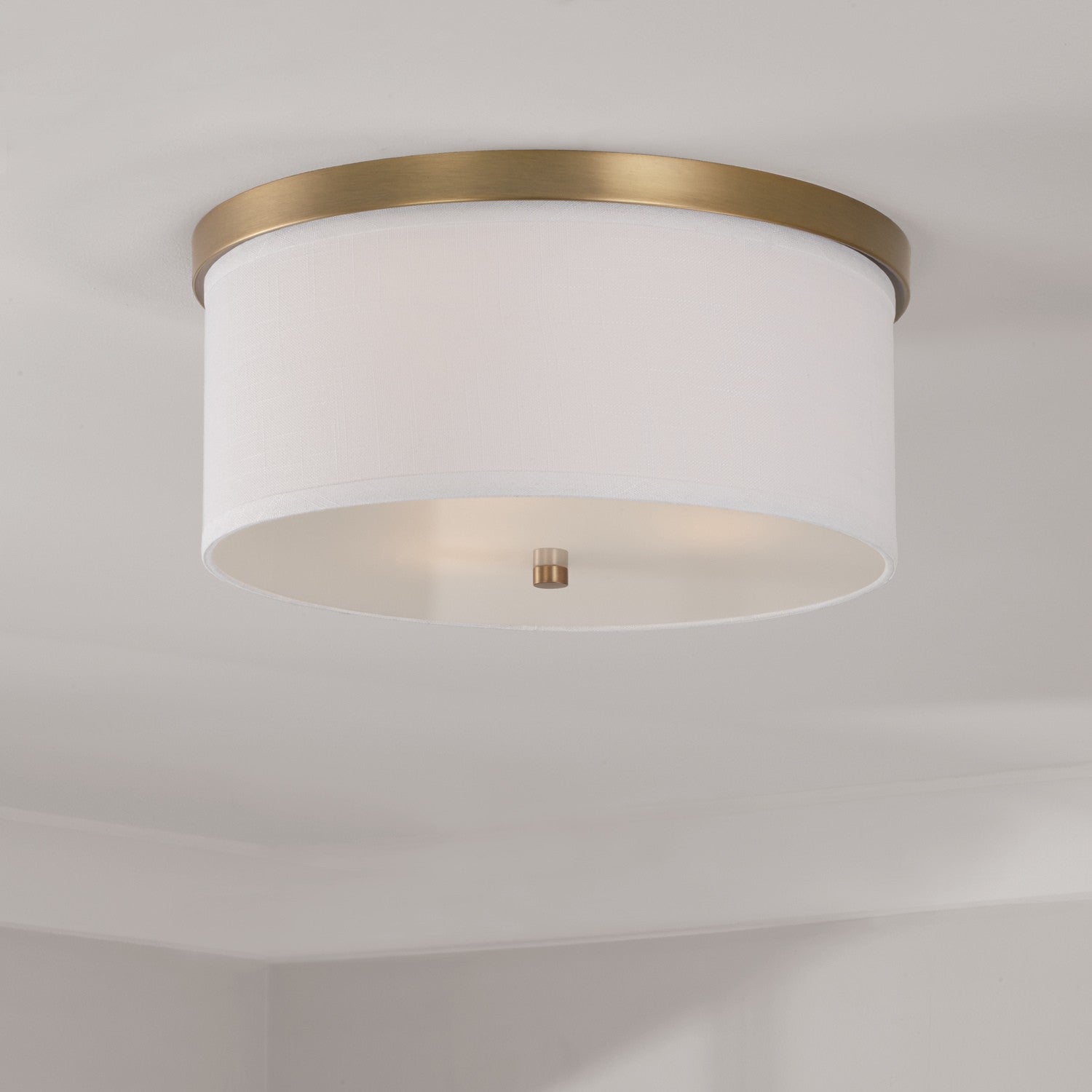 Capital Lighting - 2015AD-480 - Three Light Flush Mount - Midtown - Aged Brass