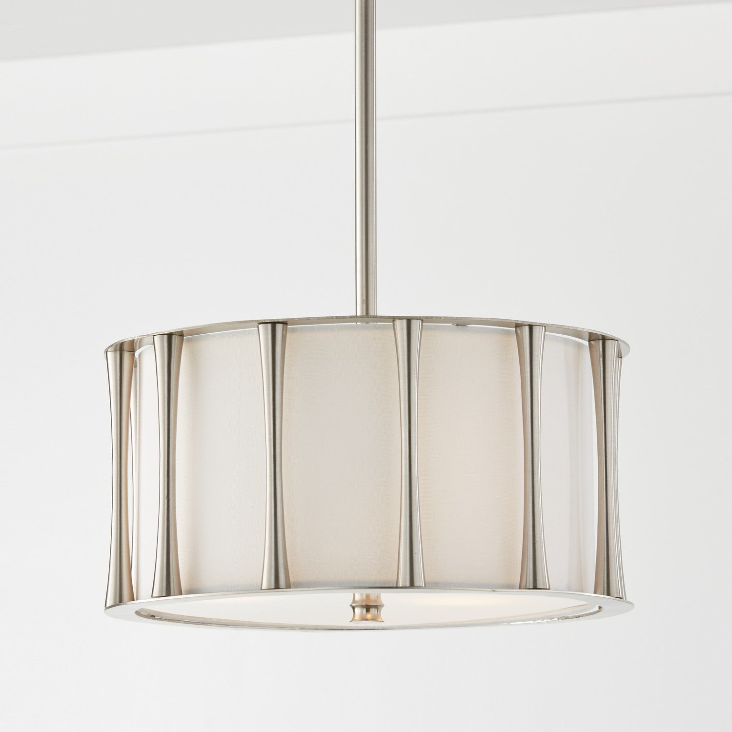 Capital Lighting - 244631BN - Three Light Dual Mount Semi Flush/Pendant - Bodie - Brushed Nickel