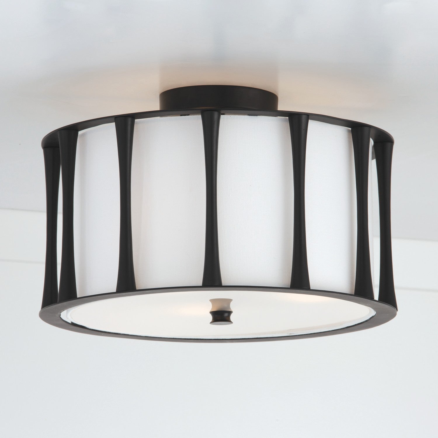 Capital Lighting - 244631MB - Three Light Dual Mount Semi Flush/Pendant - Bodie - Matte Black