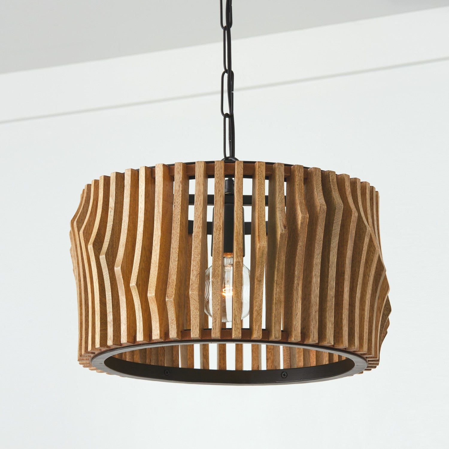 Capital Lighting - 244632WK - One Light Dual Mount Semi Flush/Pendant - Archer - Light Wood and Matte Black