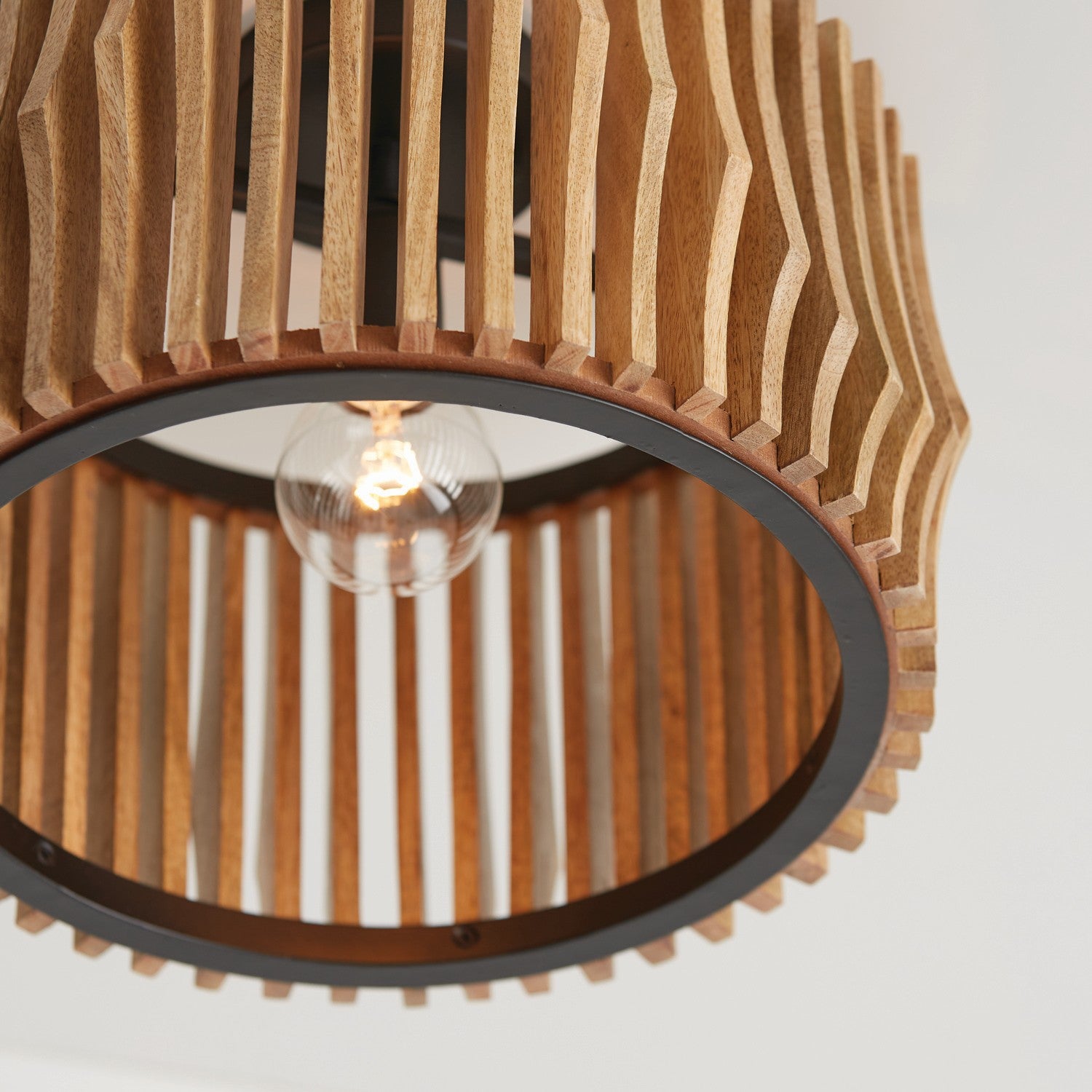 Capital Lighting - 244632WK - One Light Dual Mount Semi Flush/Pendant - Archer - Light Wood and Matte Black