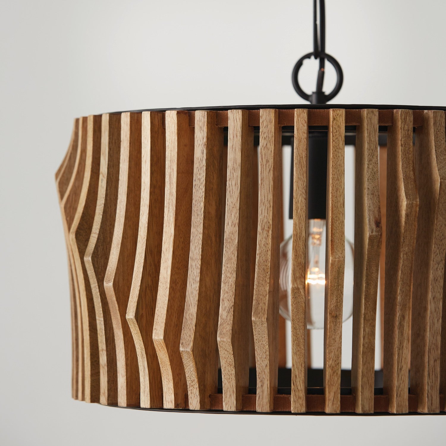Capital Lighting - 244632WK - One Light Dual Mount Semi Flush/Pendant - Archer - Light Wood and Matte Black