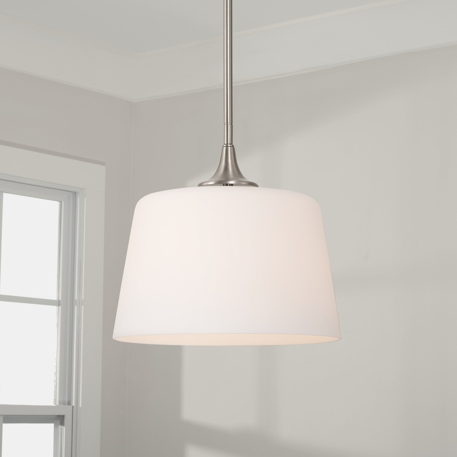 Capital Lighting - 248911BN - One Light Dual Mount Semi Flush/Pendant - Presley - Brushed Nickel