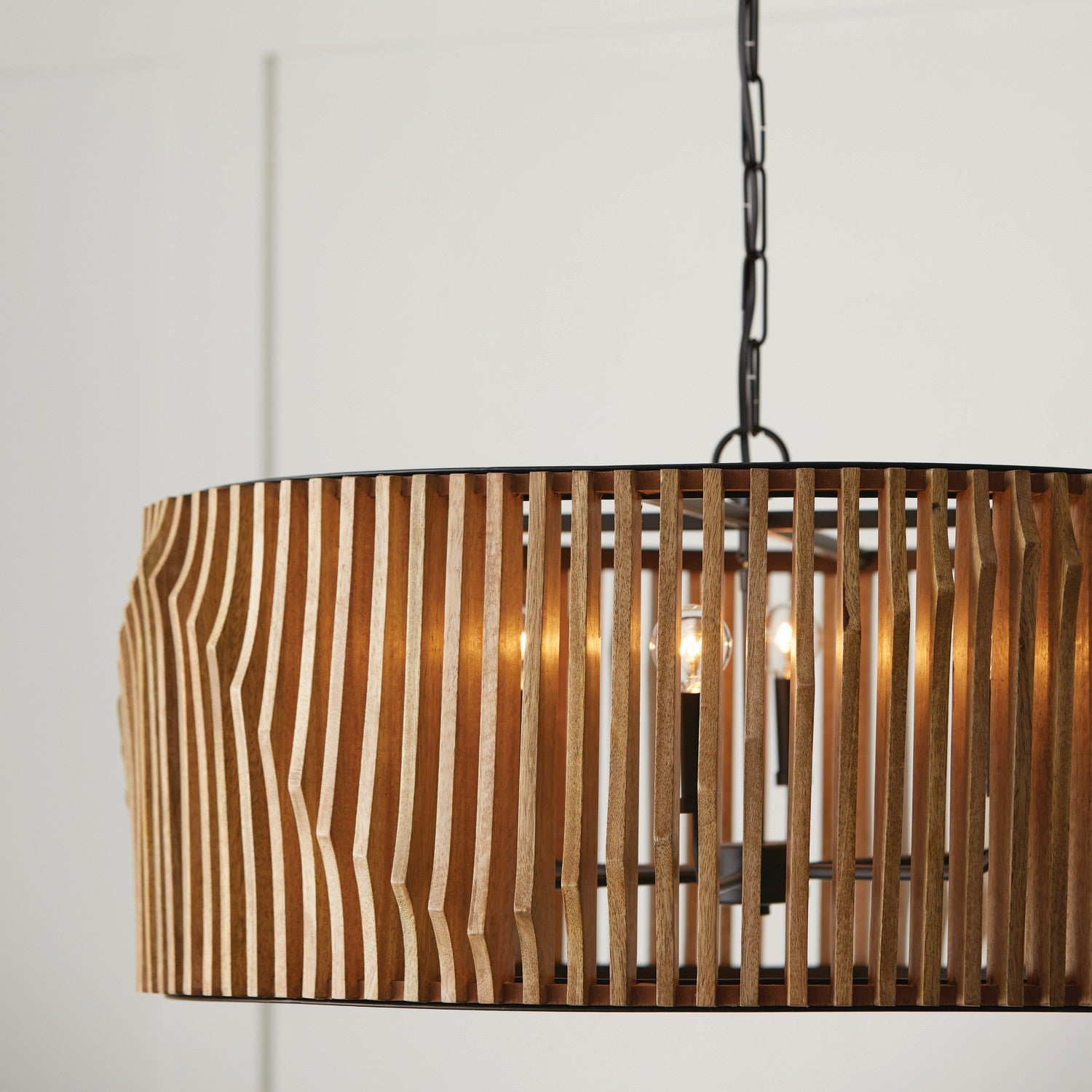 Capital Lighting - 344664WK - Six Light Pendant - Archer - Light Wood and Matte Black