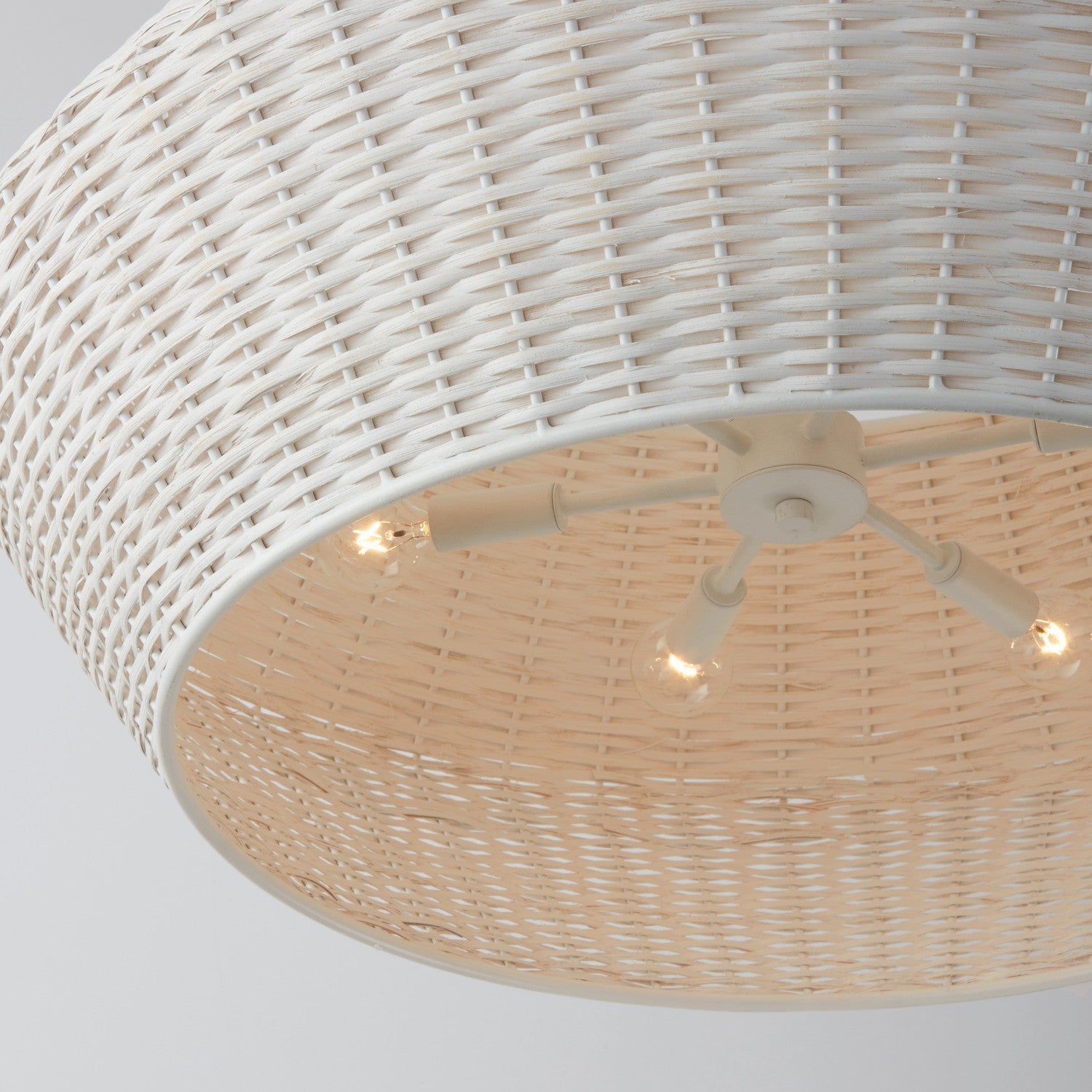 Capital Lighting - 347861HH - Six Light Pendant - Boca - Chalk White