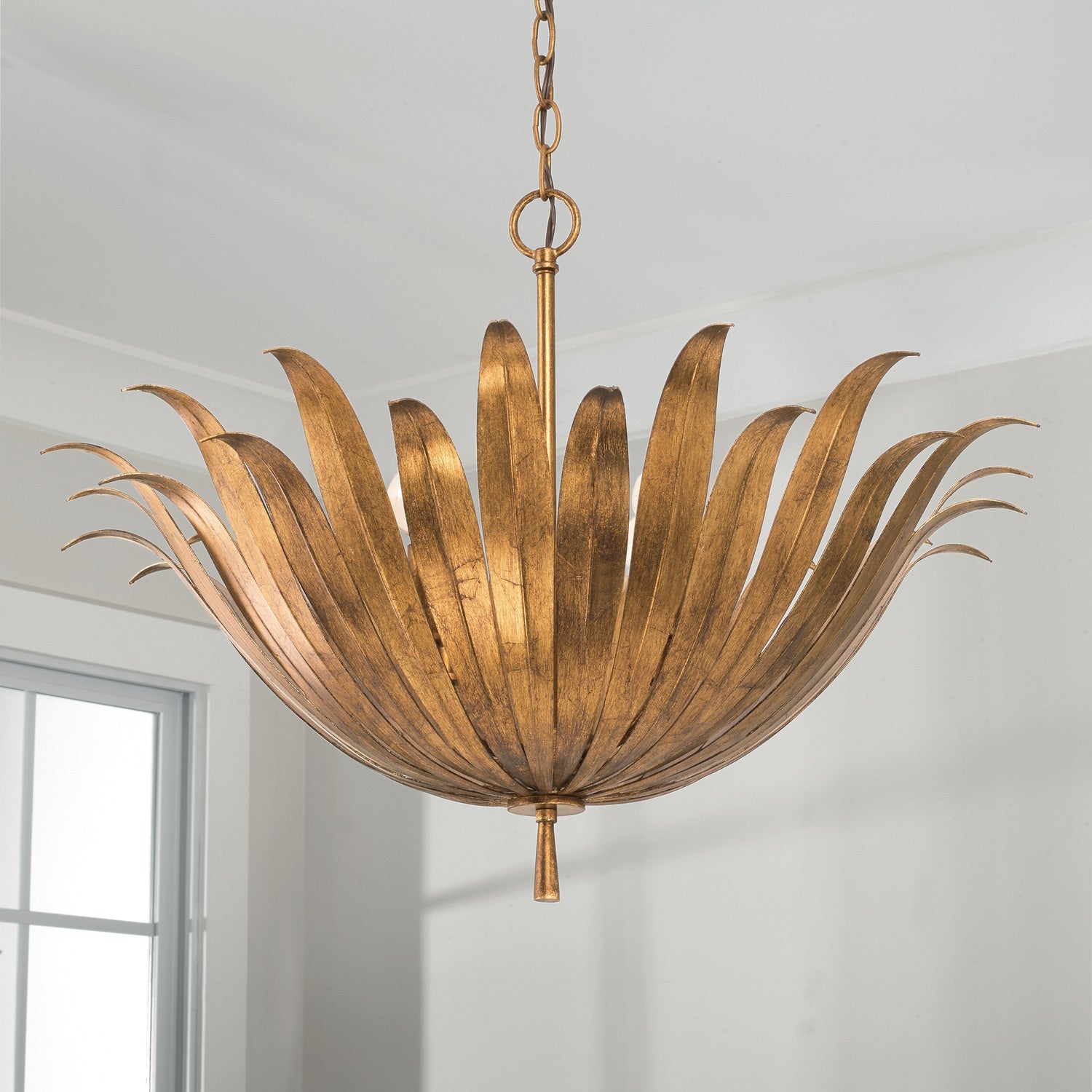 Capital Lighting - 349541AG - Four Light Pendant - Eden - Antique Gold