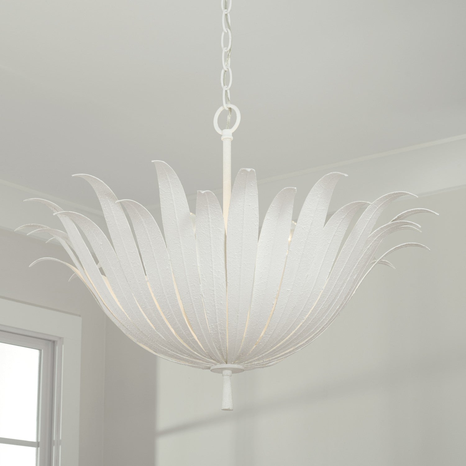Capital Lighting - 349541XW - Four Light Pendant - Eden - Textured White