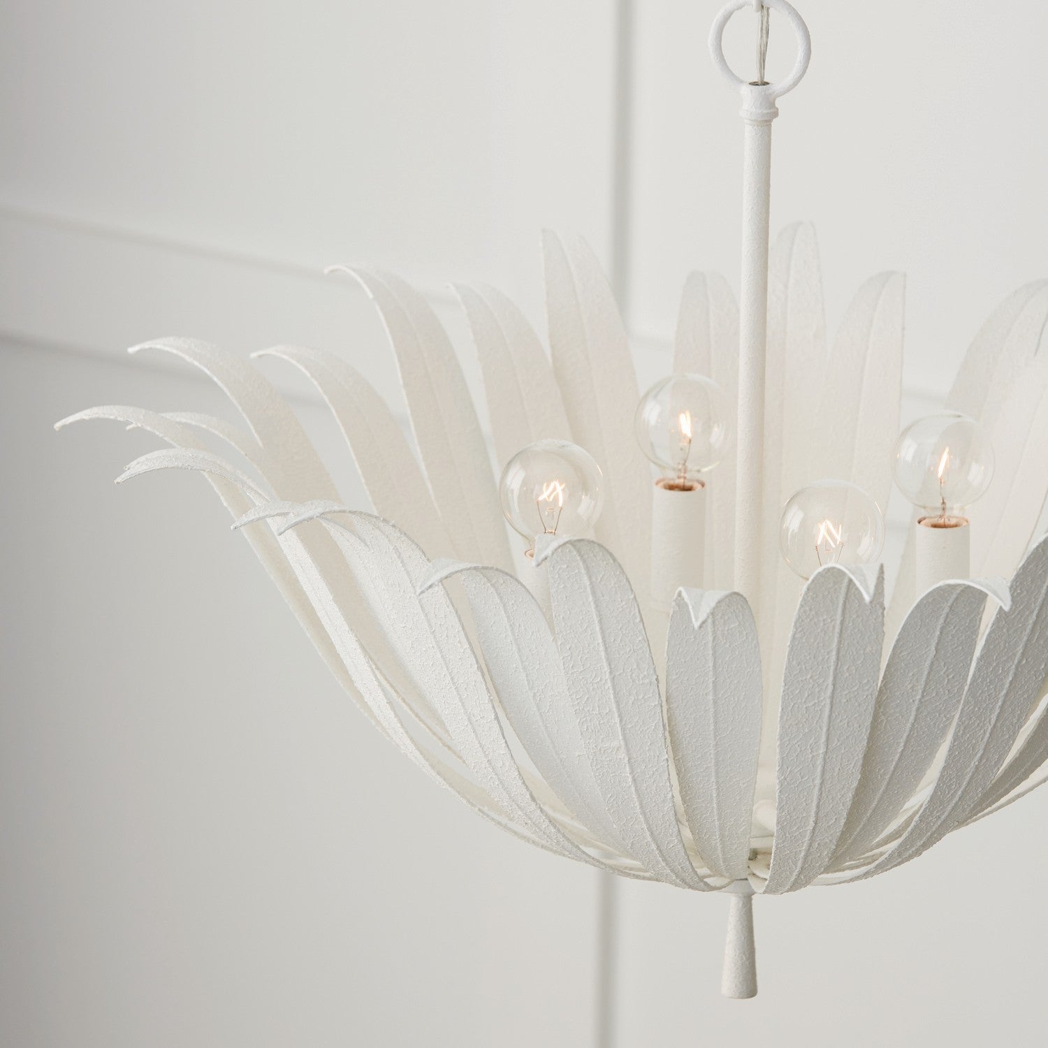 Capital Lighting - 349541XW - Four Light Pendant - Eden - Textured White