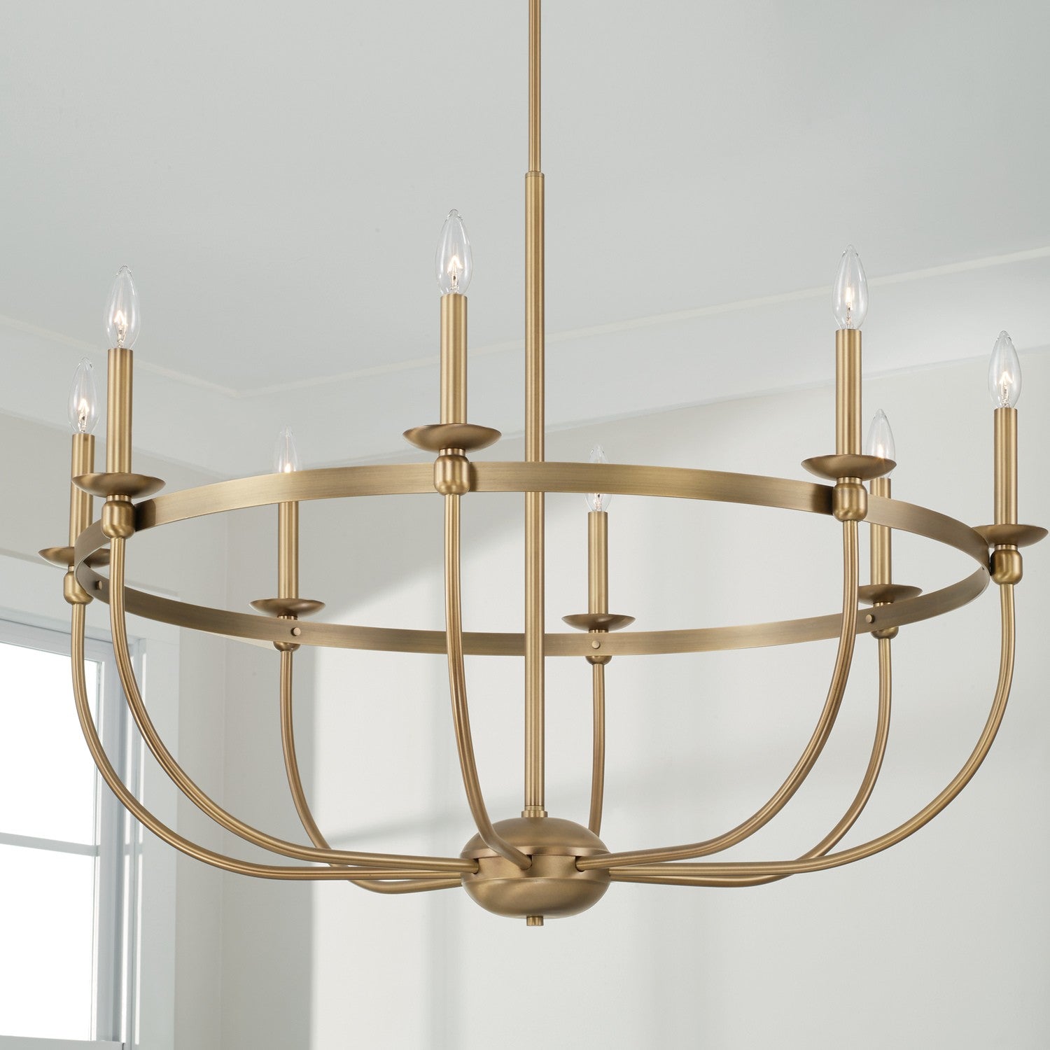 Capital Lighting - 425181AD - Eight Light Chandelier - Rylann - Aged Brass
