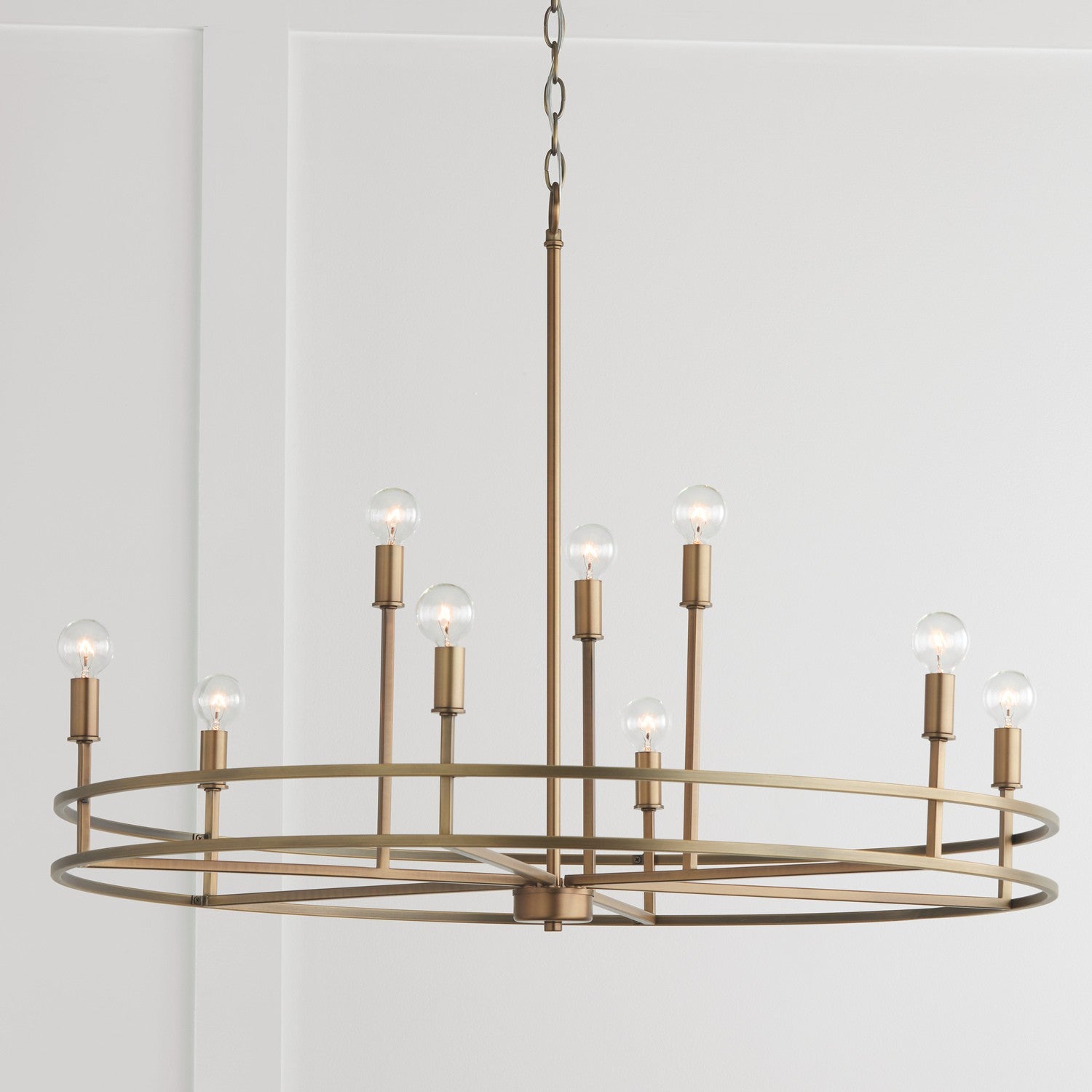 Capital Lighting - 448791AD - Nine Light Chandelier - Fuller - Aged Brass