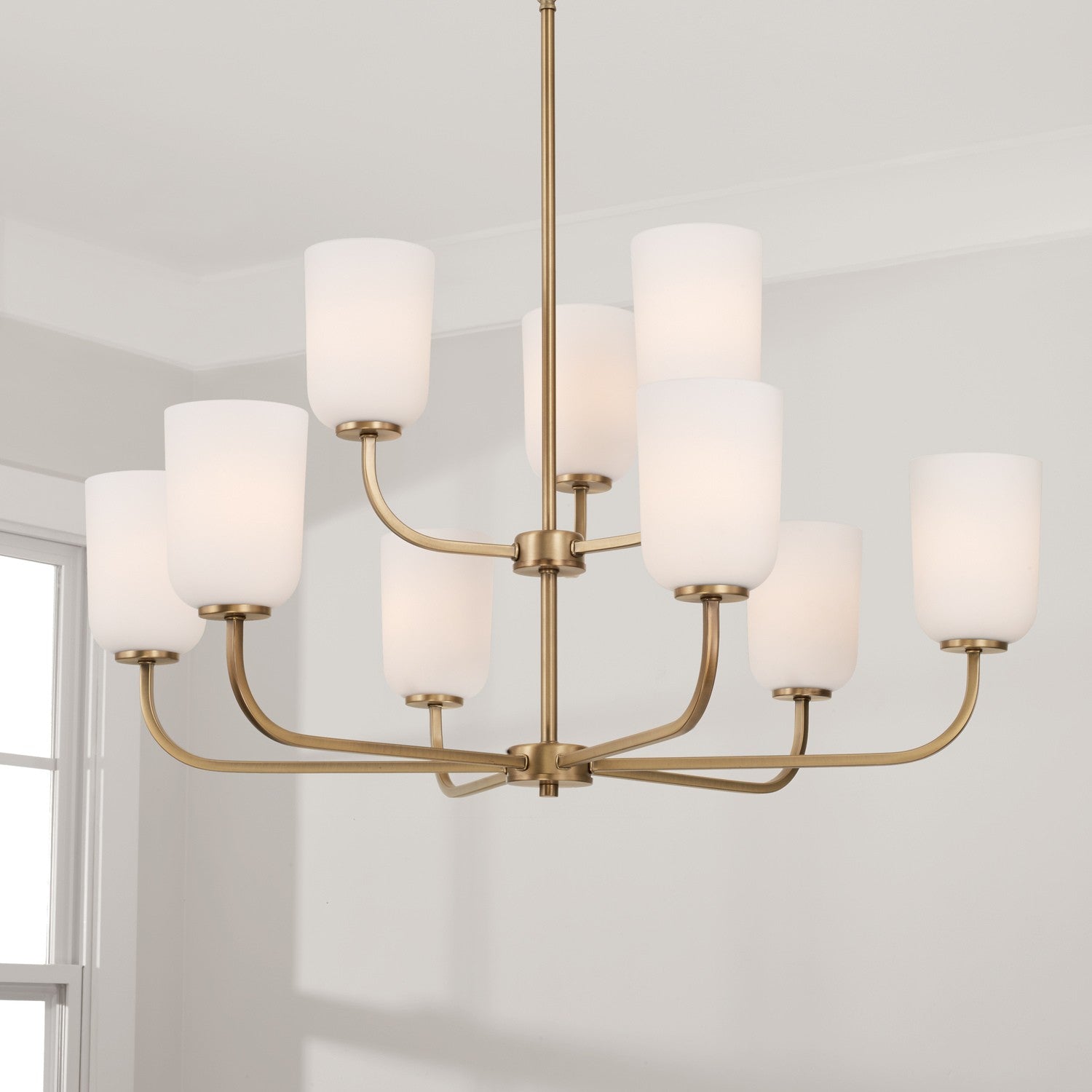 Capital Lighting - 448891AD-542 - Nine Light Chandelier - Lawson - Aged Brass
