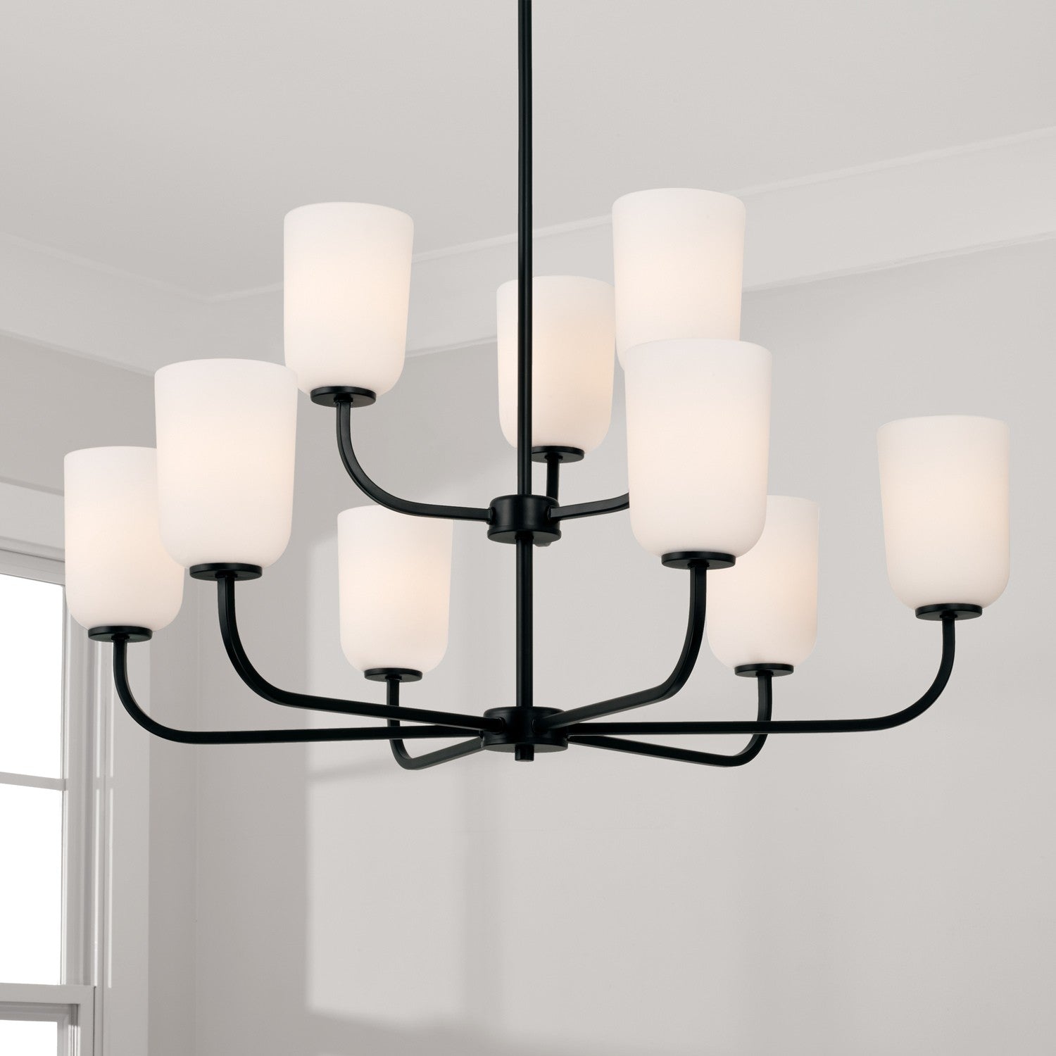 Capital Lighting - 448891MB-542 - Nine Light Chandelier - Lawson - Matte Black