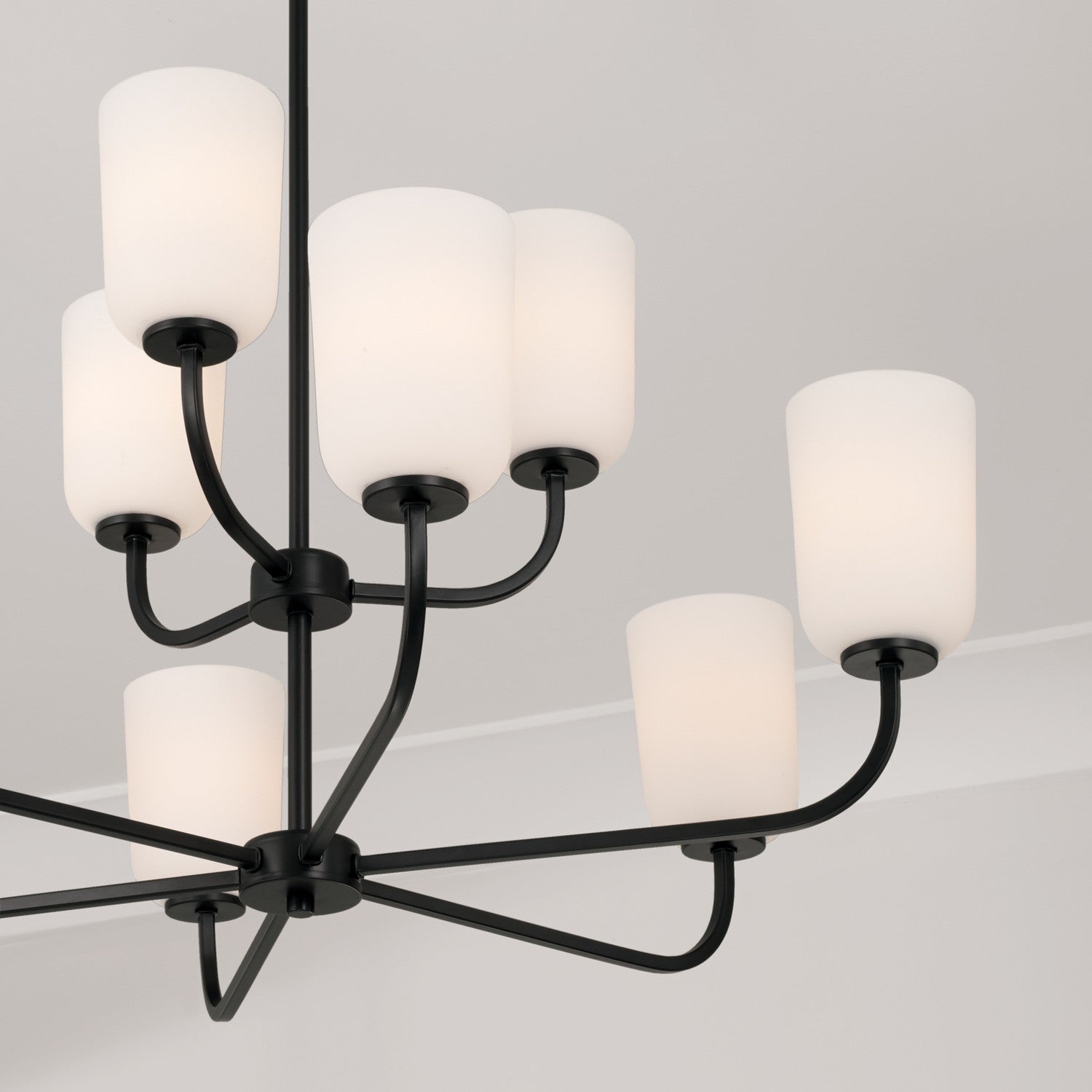 Capital Lighting - 448891MB-542 - Nine Light Chandelier - Lawson - Matte Black