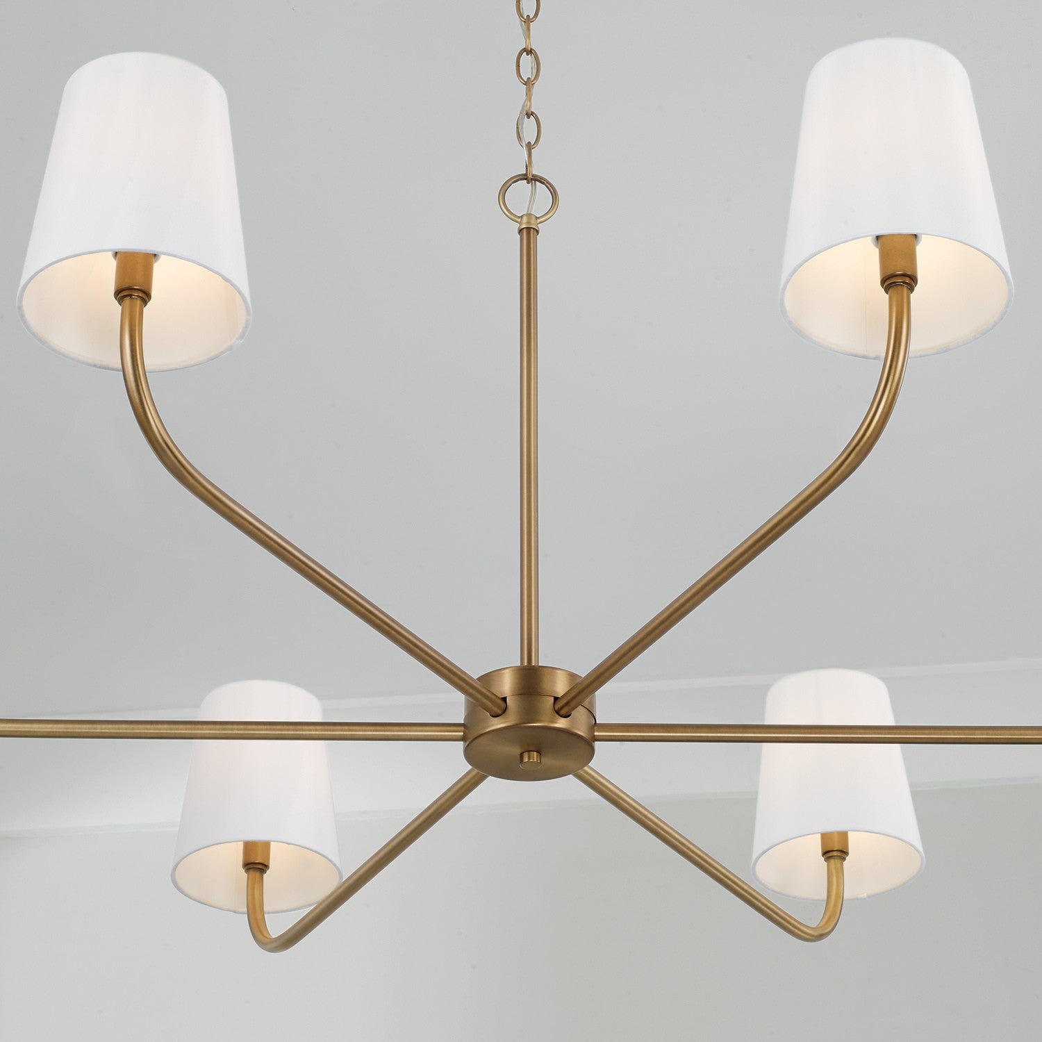Capital Lighting - 449461AD-706 - Six Light Chandelier - Brody - Aged Brass