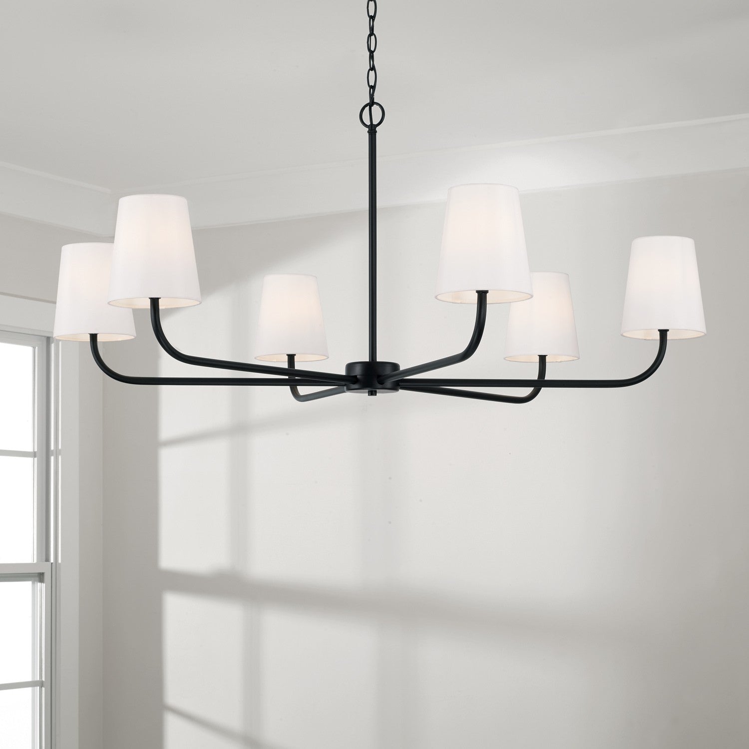 Capital Lighting - 449461MB-706 - Six Light Chandelier - Brody - Matte Black