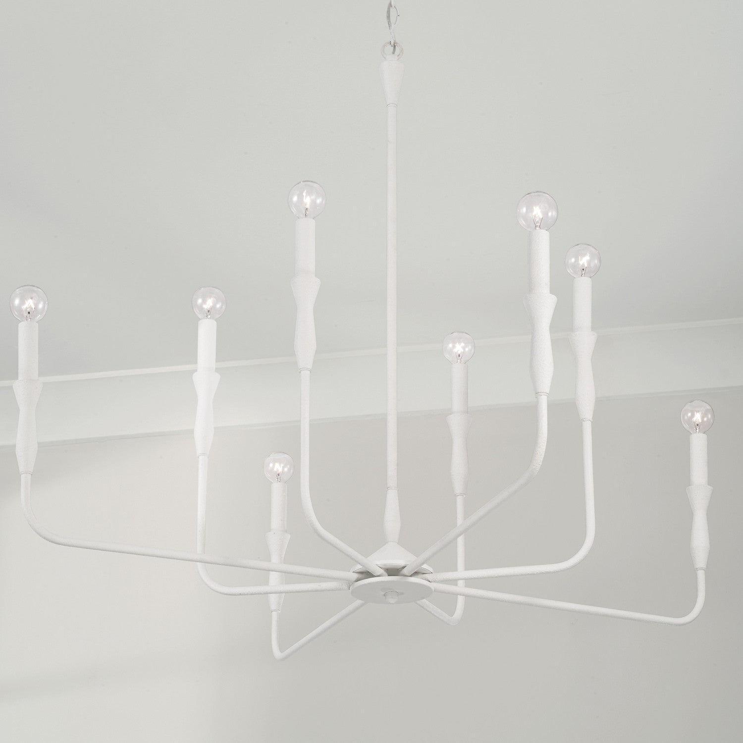 Capital Lighting - 450381XW - Eight Light Chandelier - Paloma - Textured White