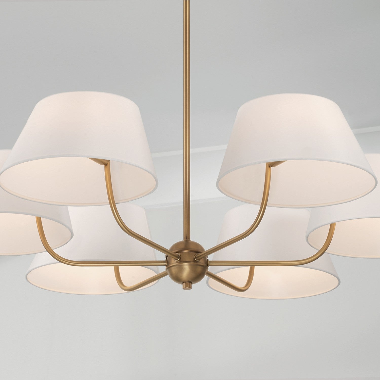 Capital Lighting - 450461AD - Six Light Chandelier - Welsley - Aged Brass