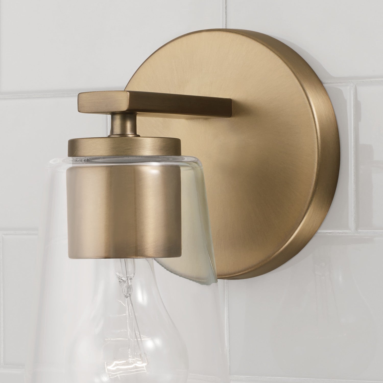 Capital Lighting - 648611AD-537 - One Light Wall Sconce - Portman - Aged Brass