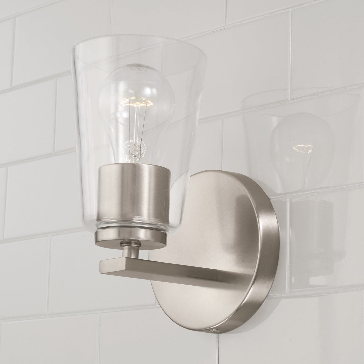 Capital Lighting - 648611BN-537 - One Light Wall Sconce - Portman - Brushed Nickel