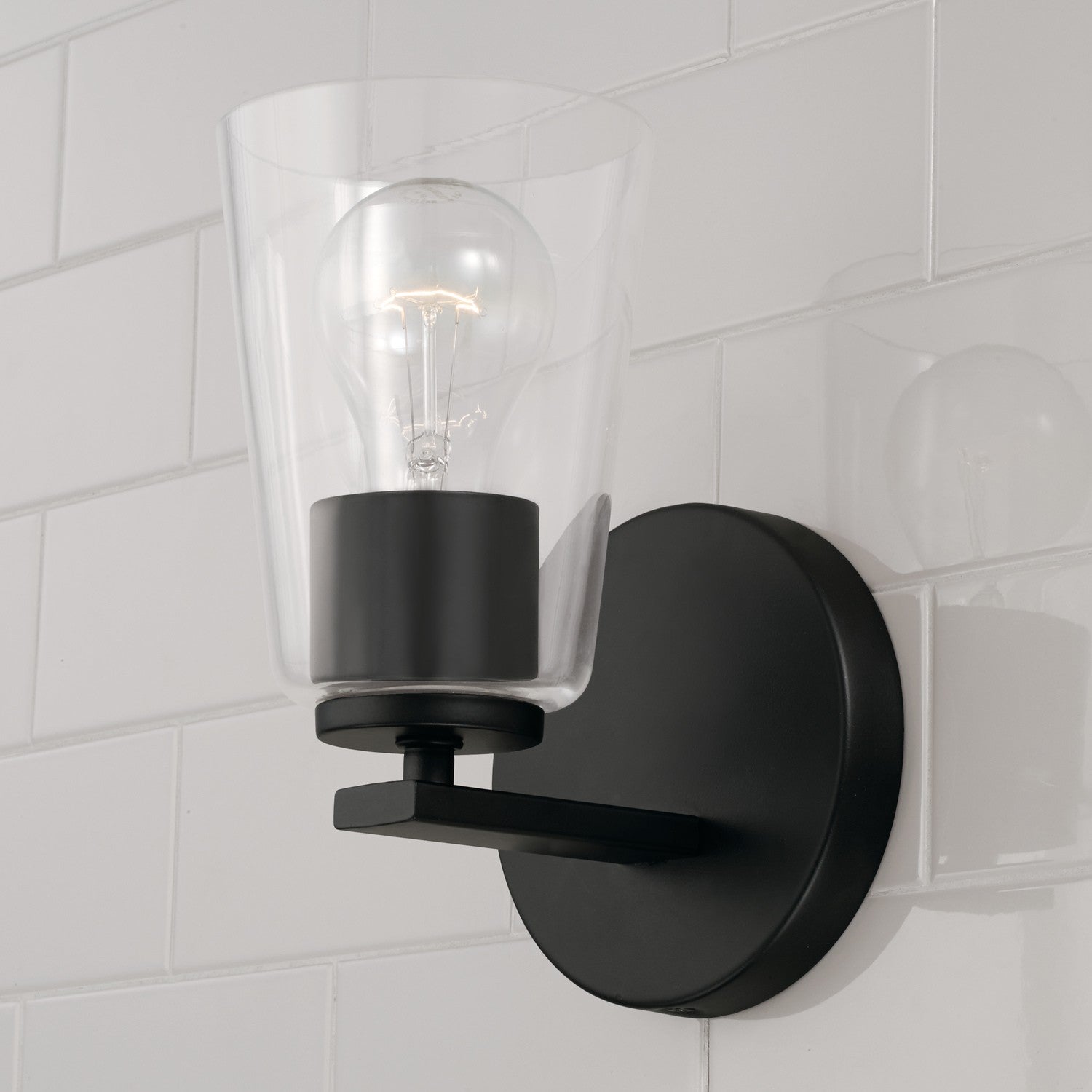 Capital Lighting - 648611MB-537 - One Light Wall Sconce - Portman - Matte Black