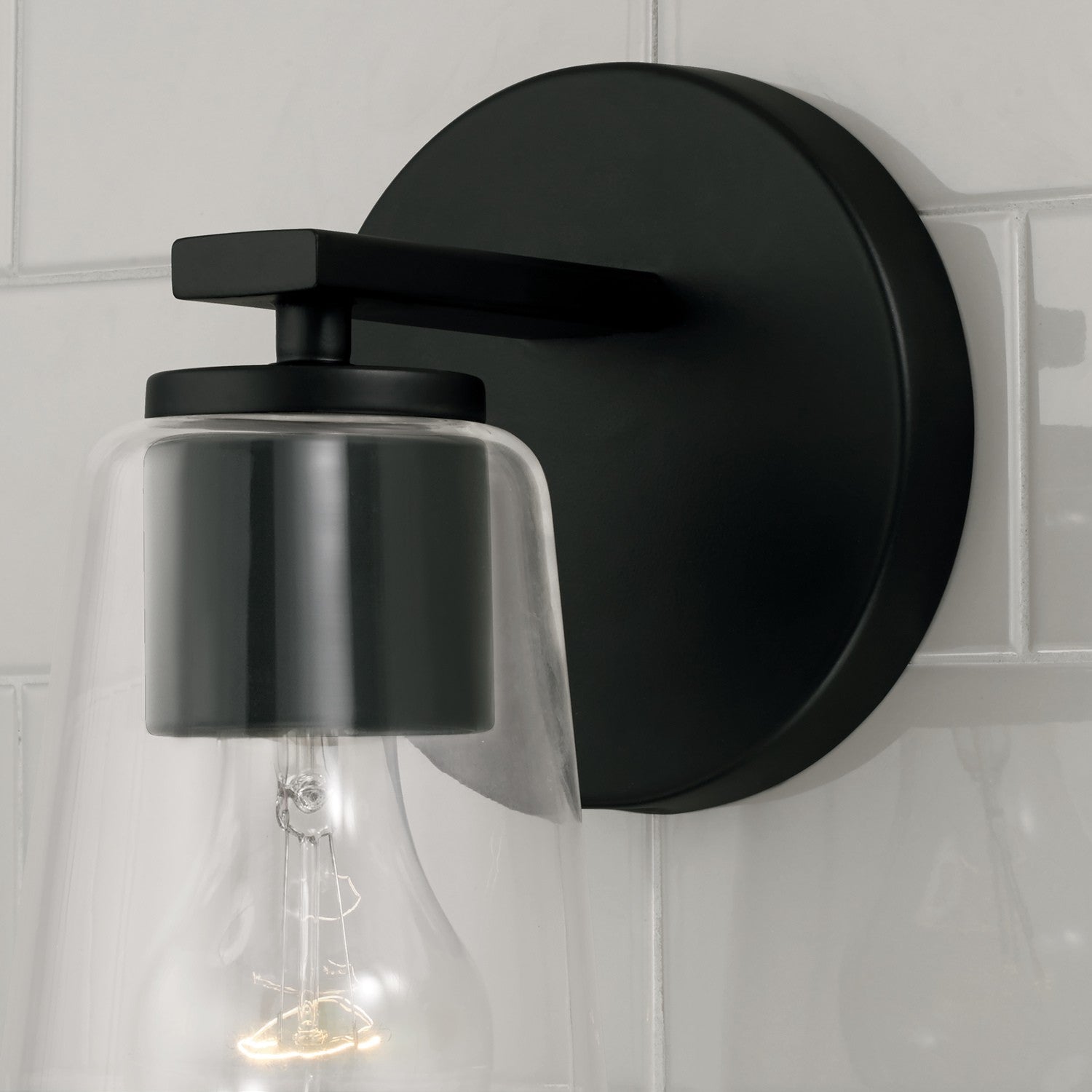 Capital Lighting - 648611MB-537 - One Light Wall Sconce - Portman - Matte Black