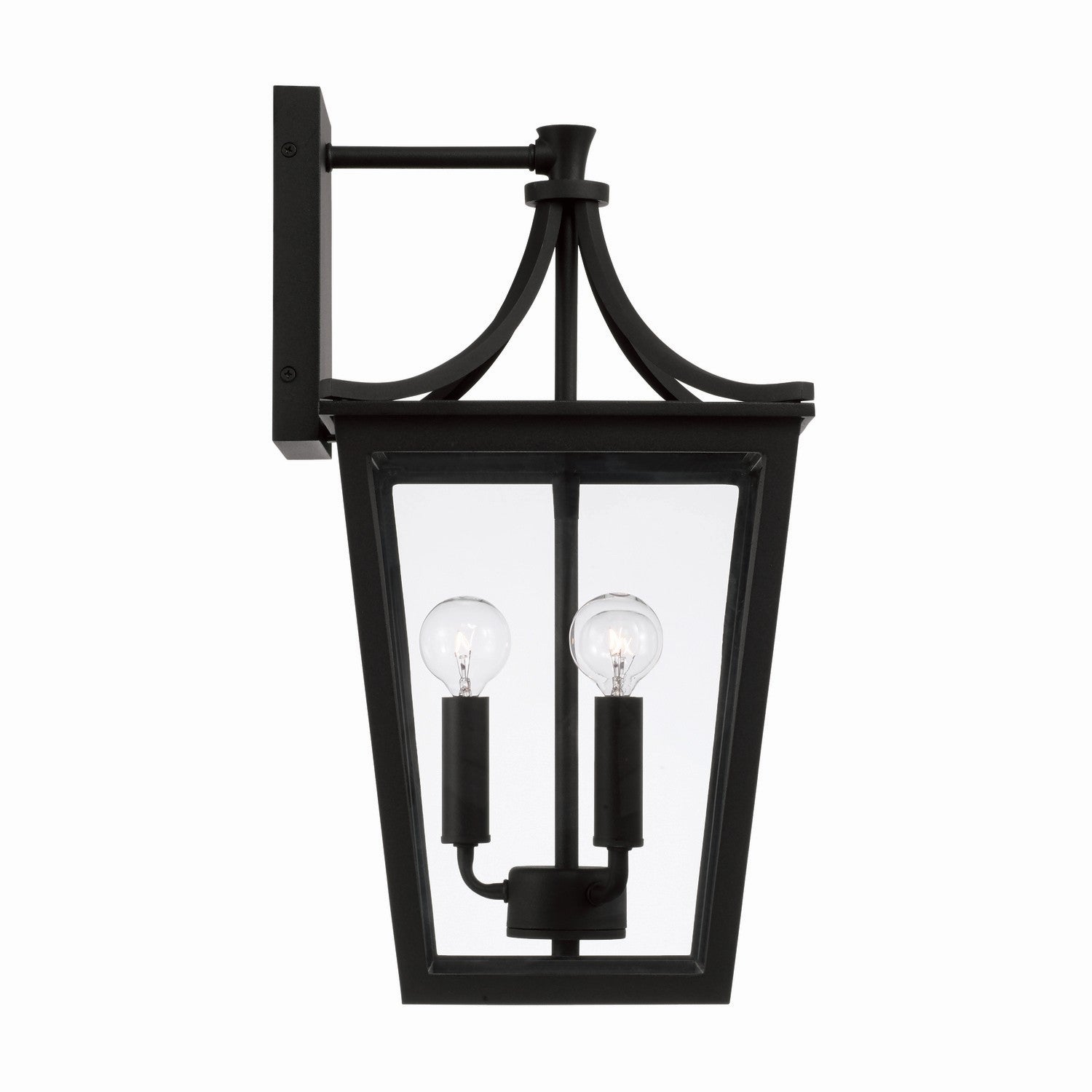 Capital Lighting - 947931BK - Three Light Outdoor Wall Lantern - Adair - Black