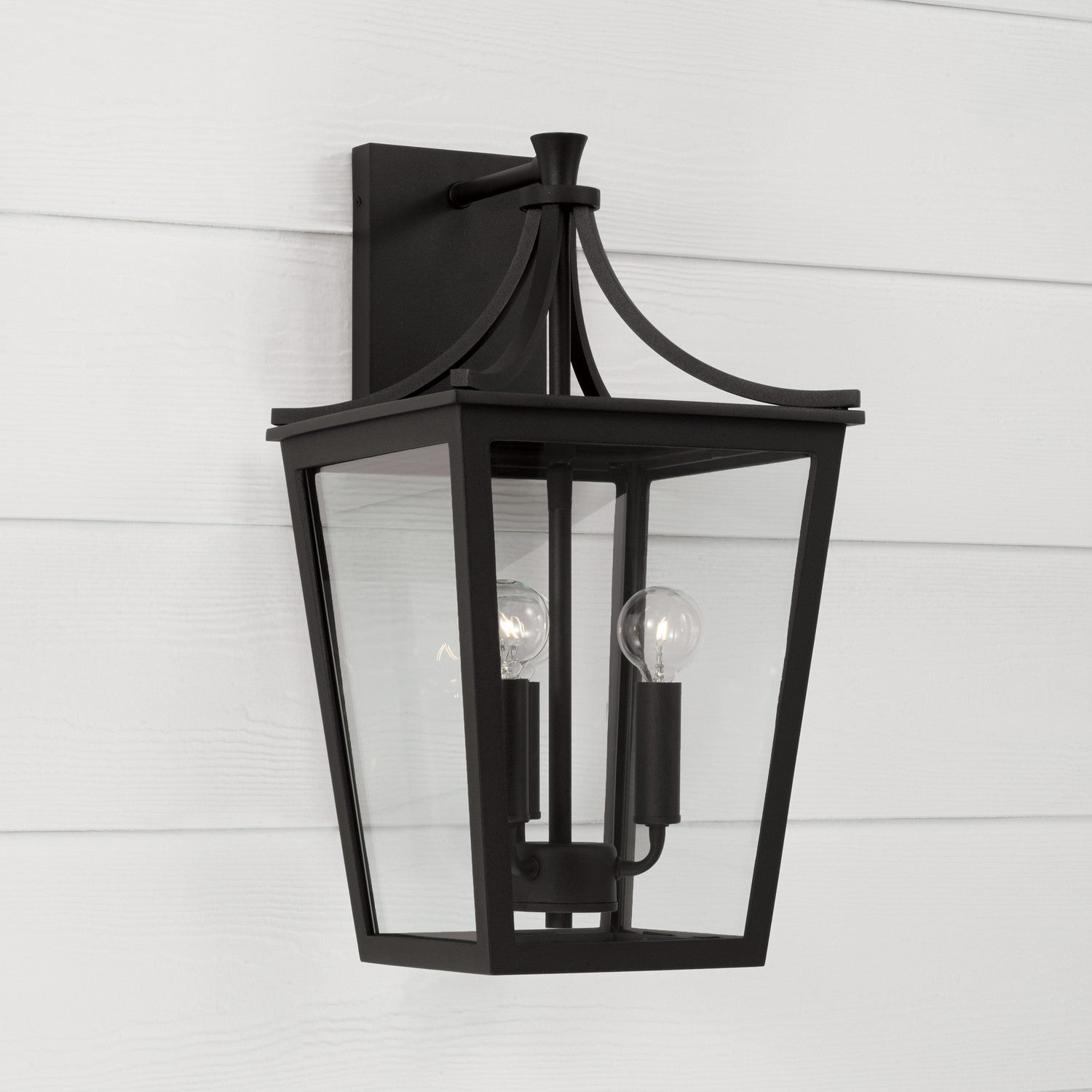 Capital Lighting - 947931BK - Three Light Outdoor Wall Lantern - Adair - Black