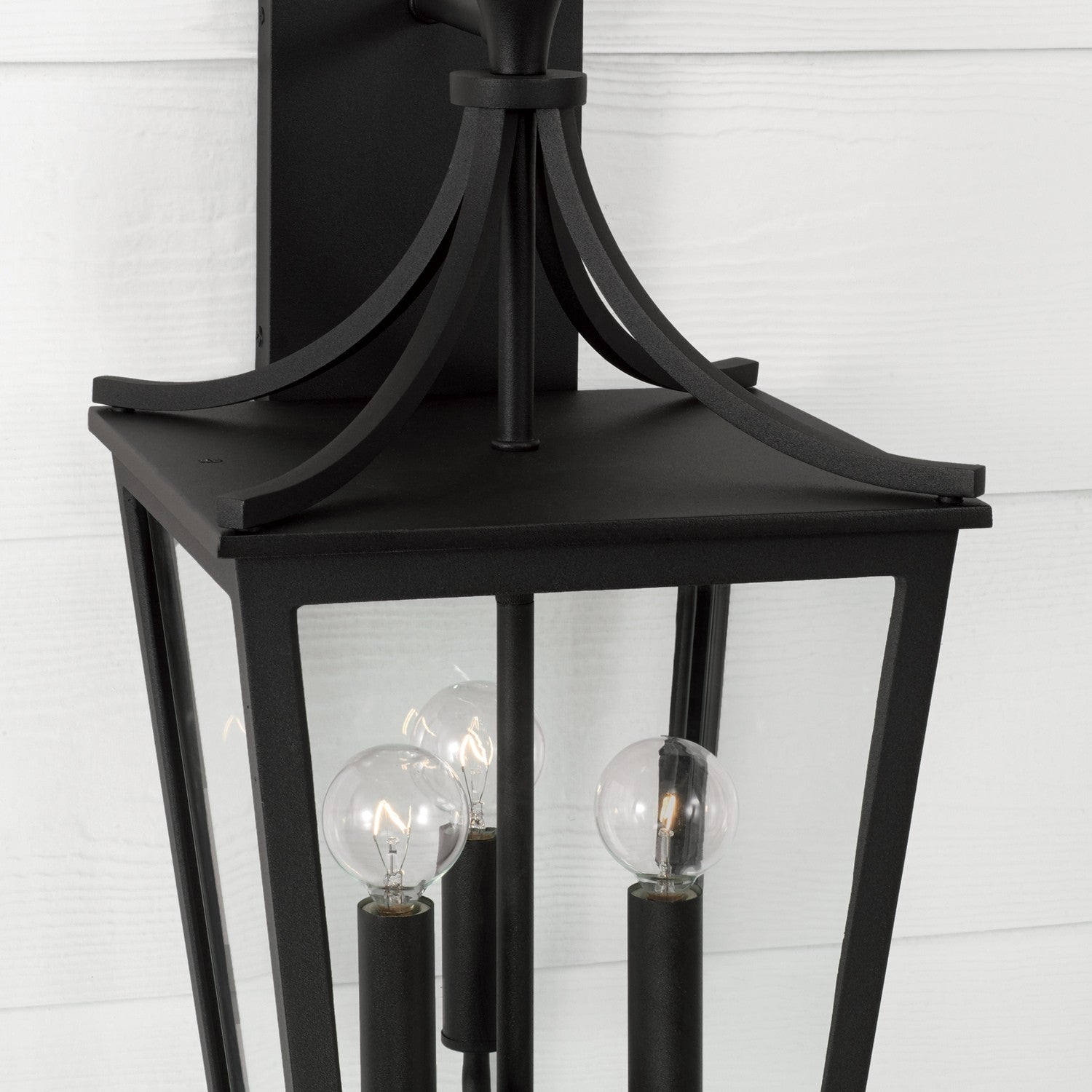 Capital Lighting - 947931BK - Three Light Outdoor Wall Lantern - Adair - Black