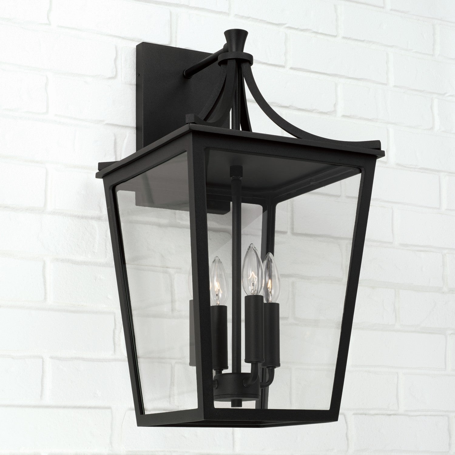 Capital Lighting - 947941BK - Four Light Outdoor Wall Lantern - Adair - Black