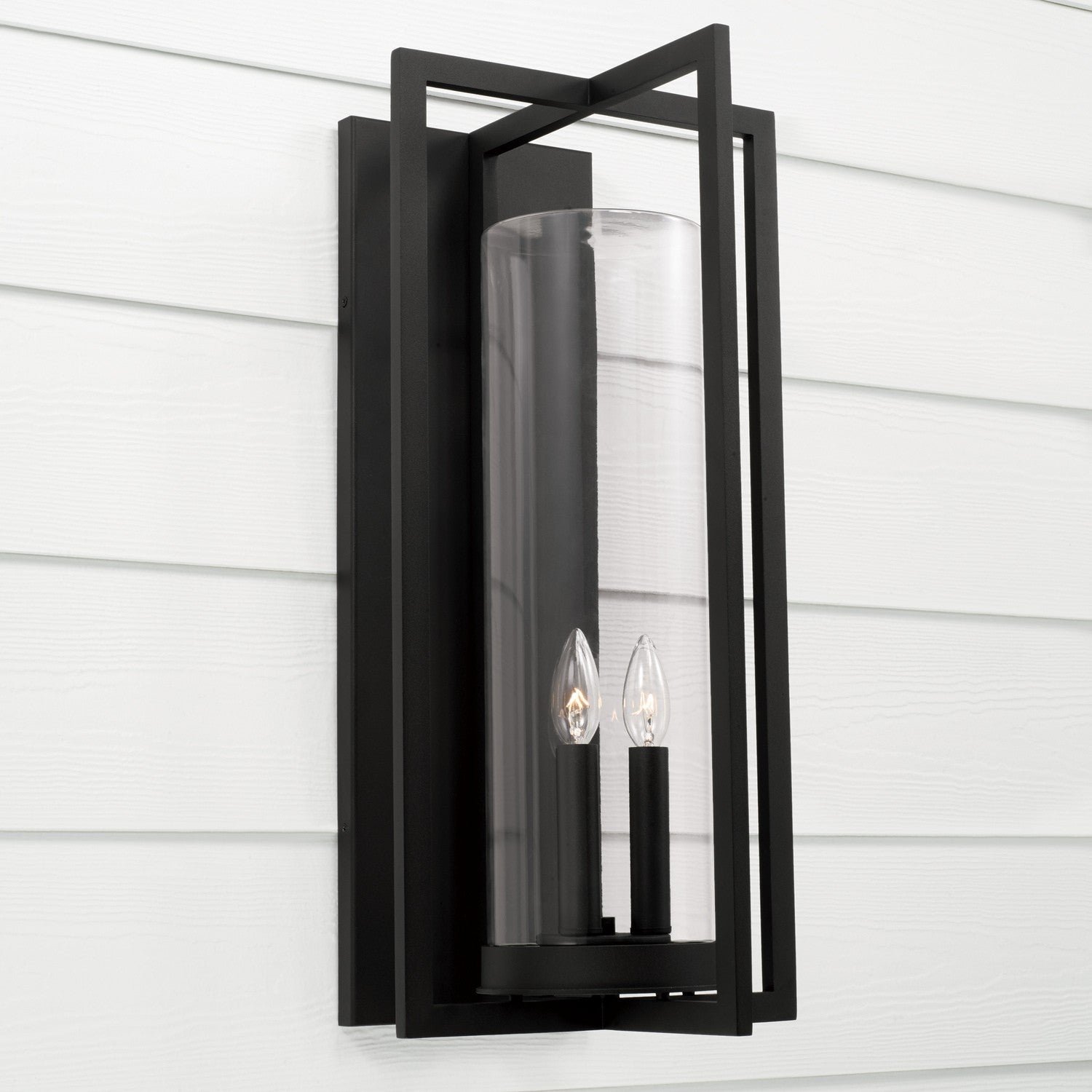 Capital Lighting - 948231BK - Three Light Outdoor Wall Lantern - Kent - Black