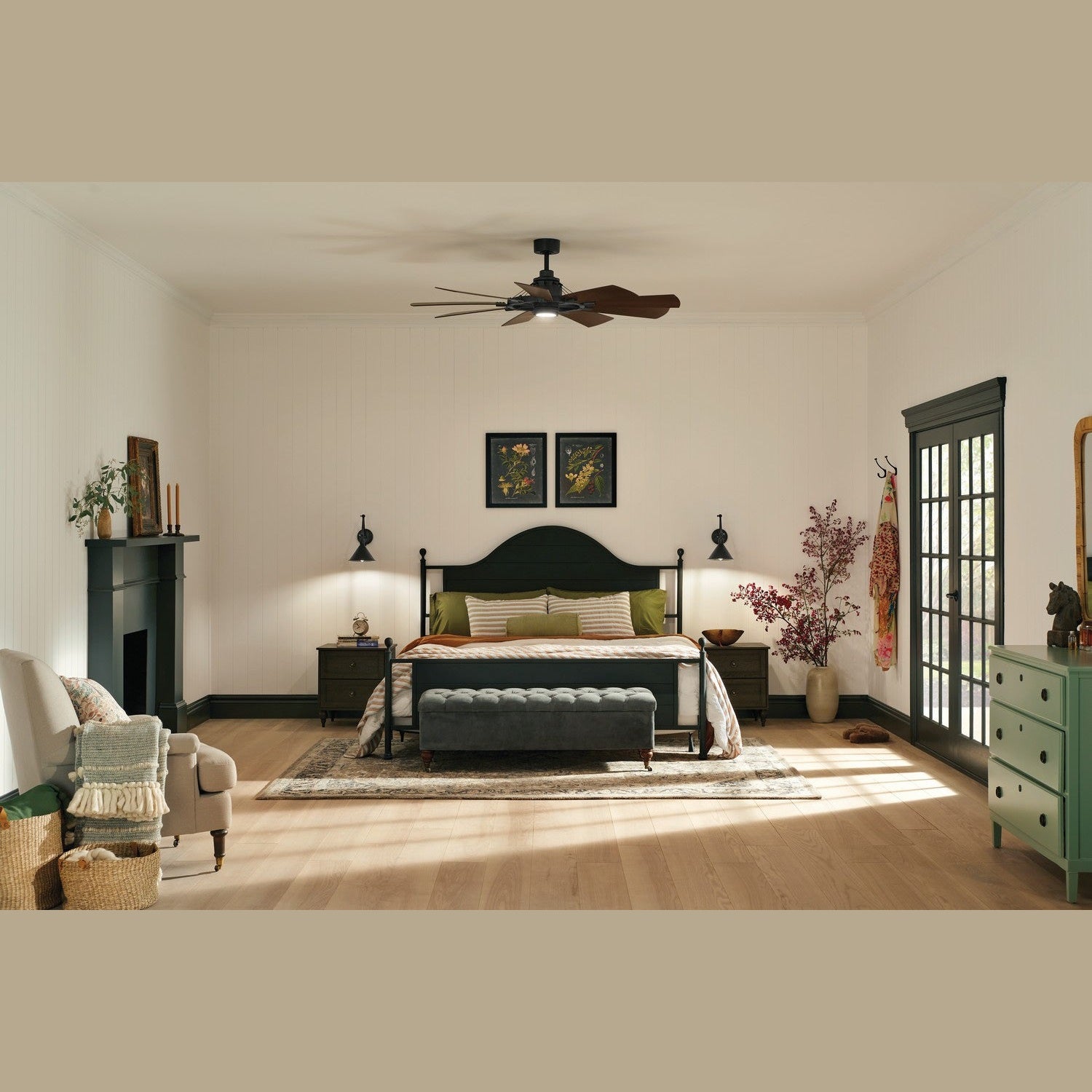 Kichler - 300260DBK - 60"Ceiling Fan - Gentry - Distressed Black